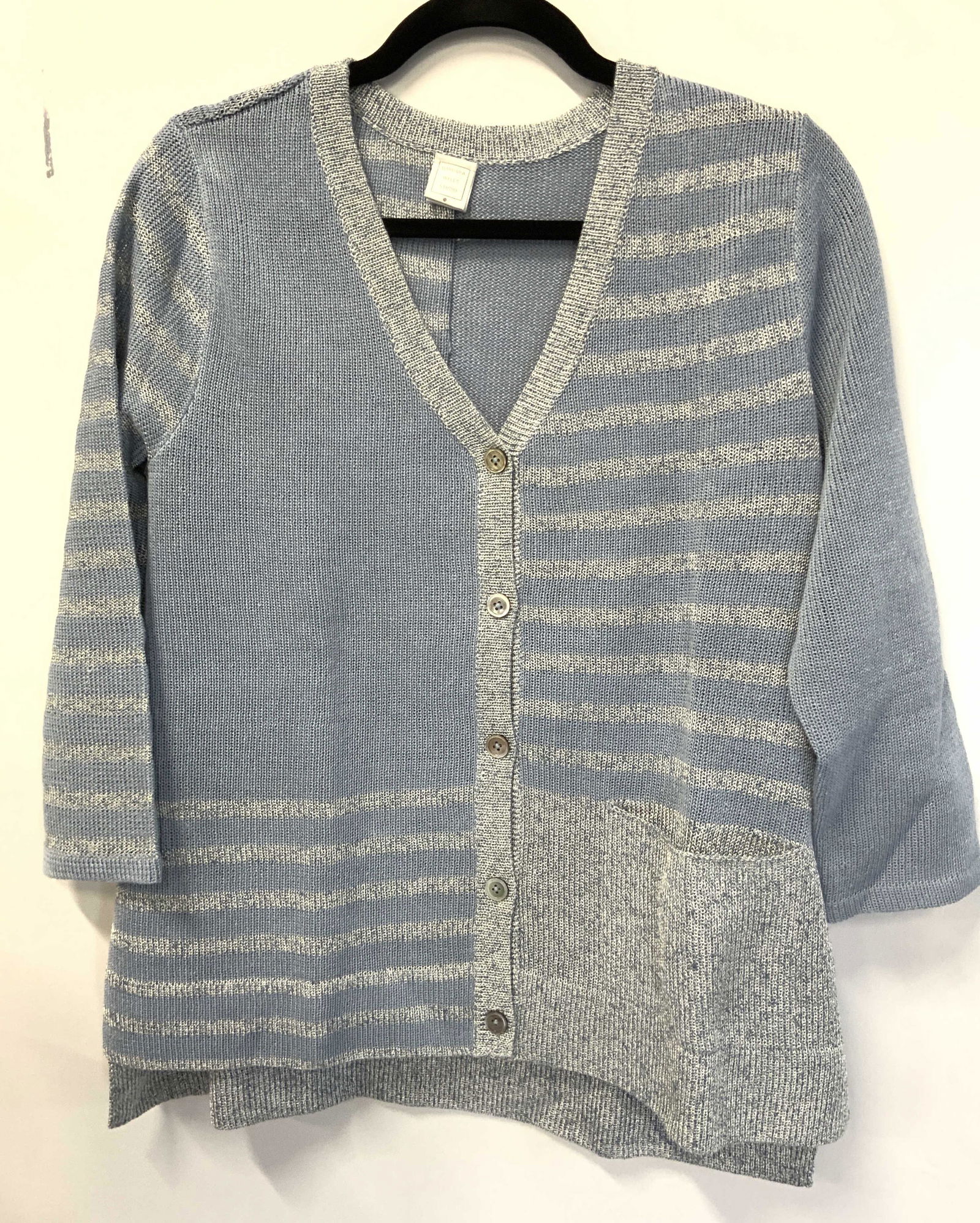 BARBARA WELLS STUDIO Striped Button Up Sweater (1 of 11)