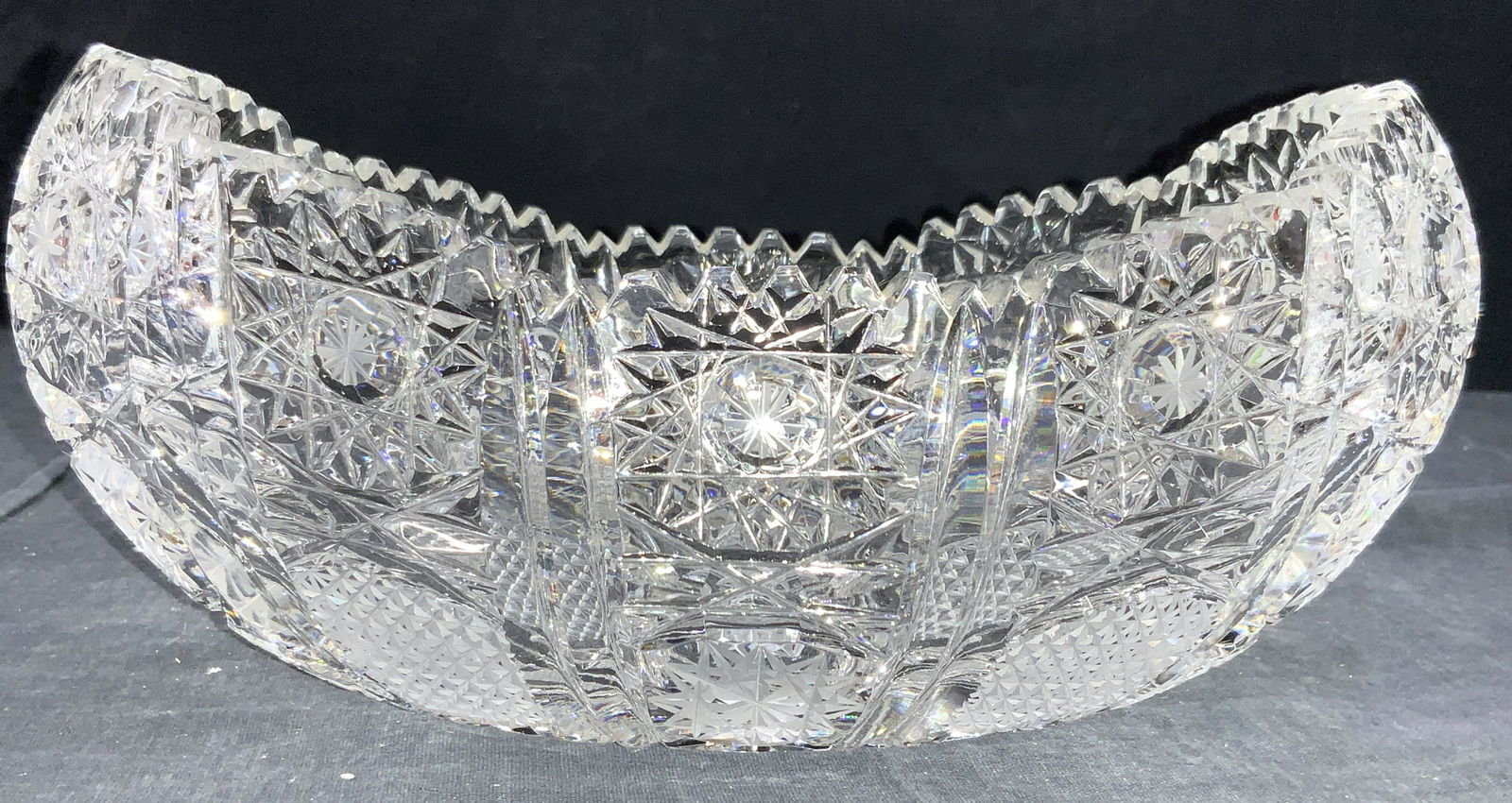 Vintage Cut Glass Tabletop Bowl (1 of 8)