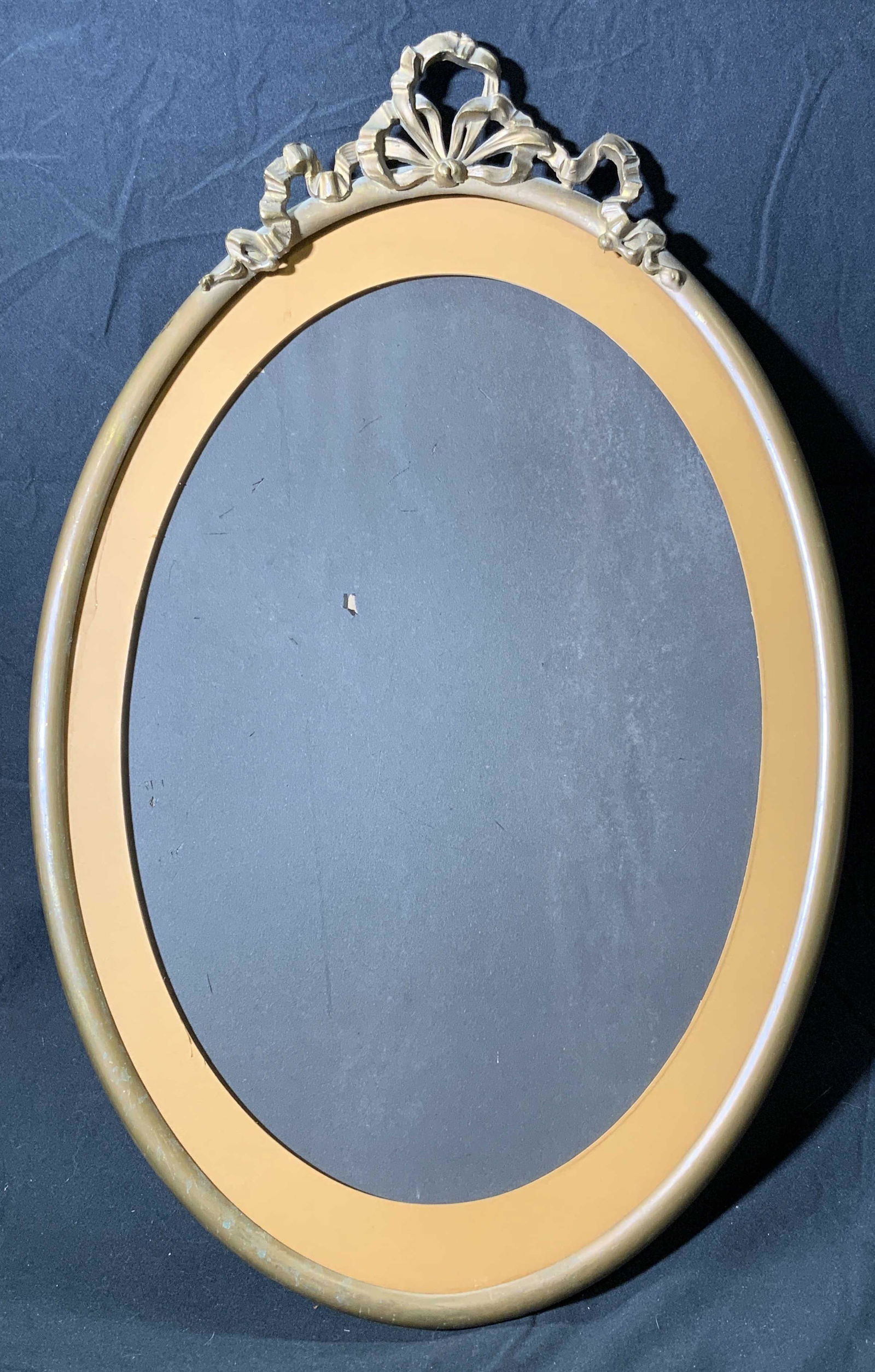 Antique Large Oval Shaped Brass Frame (1 of 5)