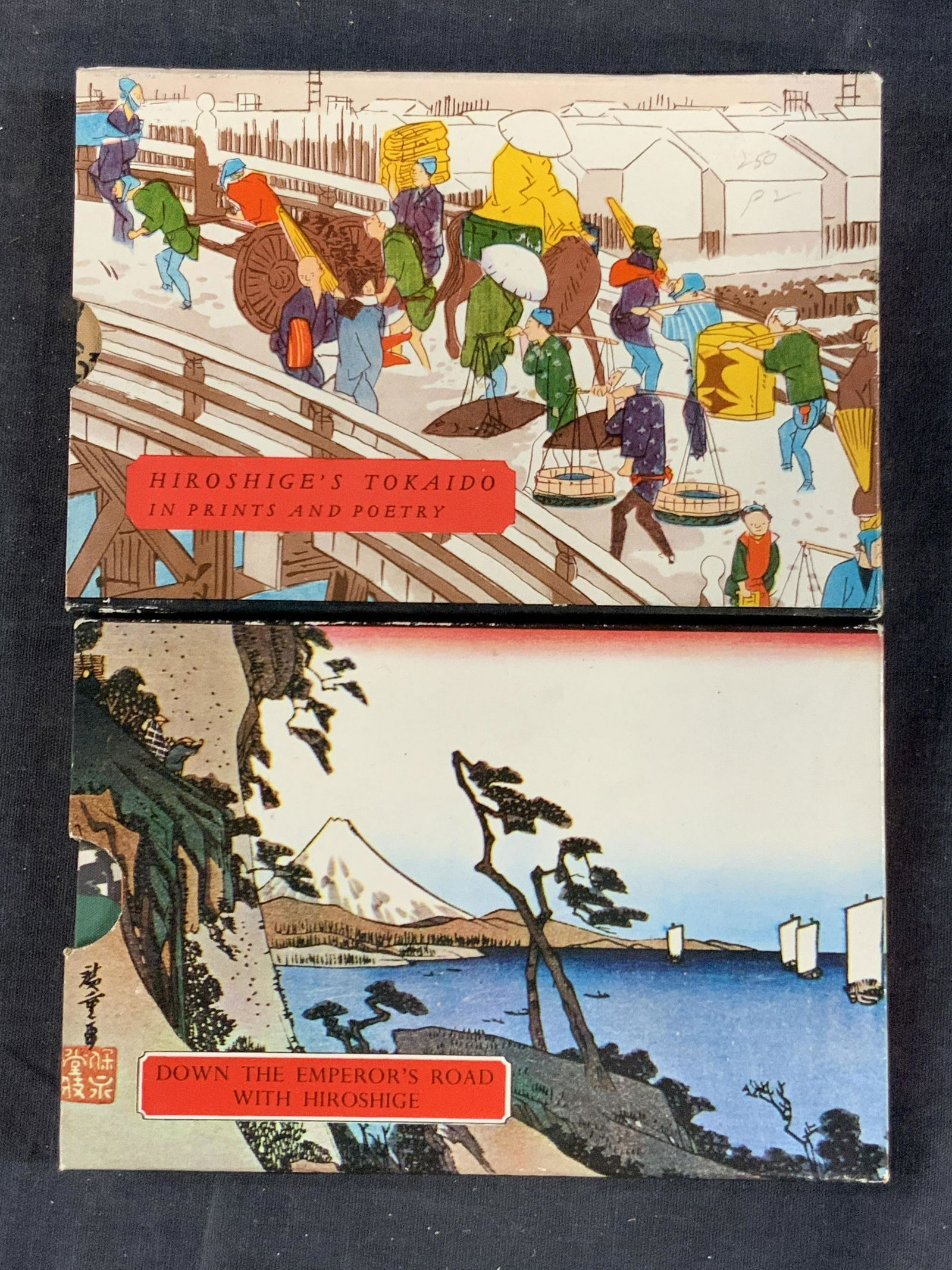 2 Vintage Hiroshige Japanese Woodblock Print Books (1 of 14)