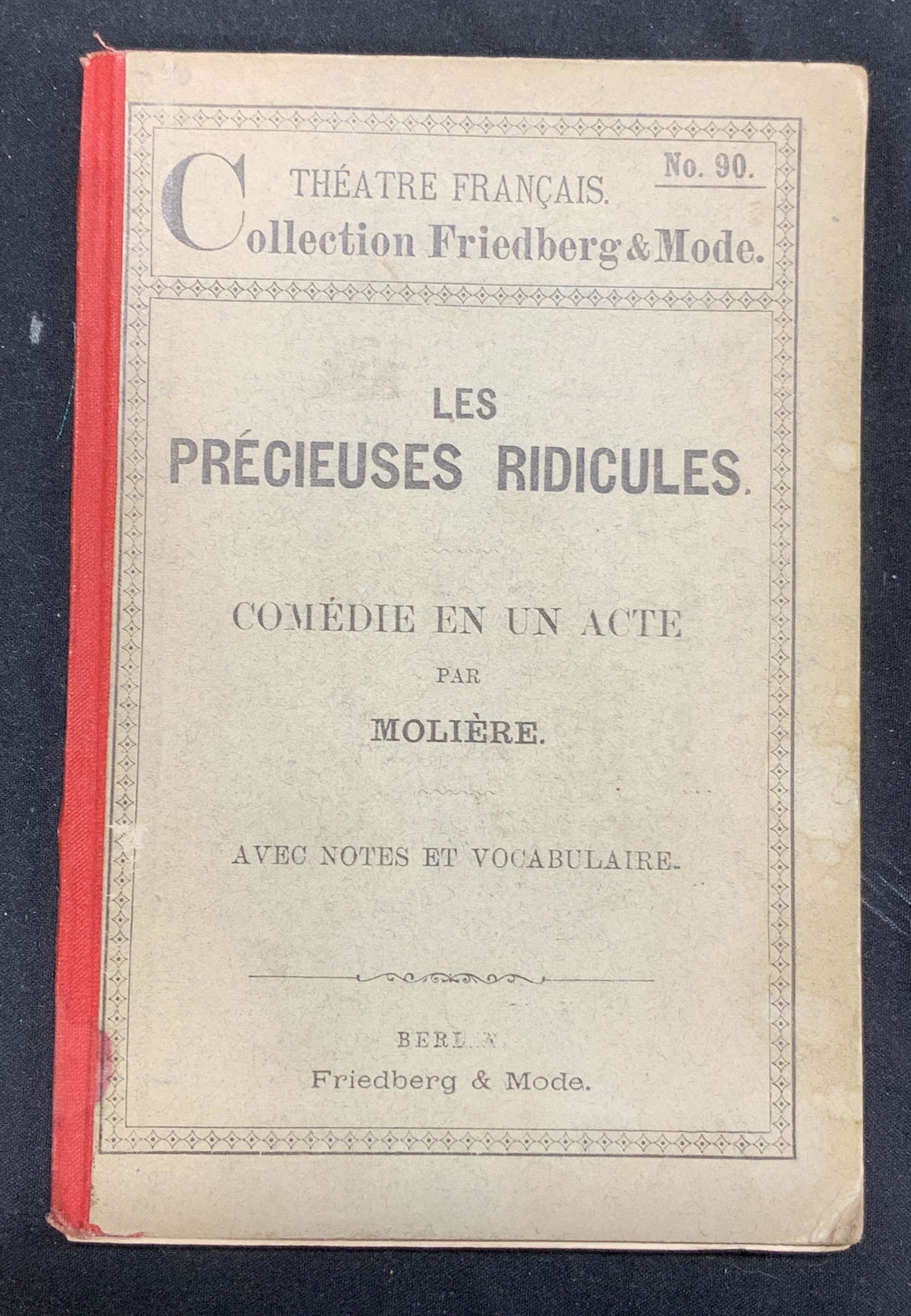 ANTIQUE Les Precieuses Ridicules by MOLIERE (1 of 5)