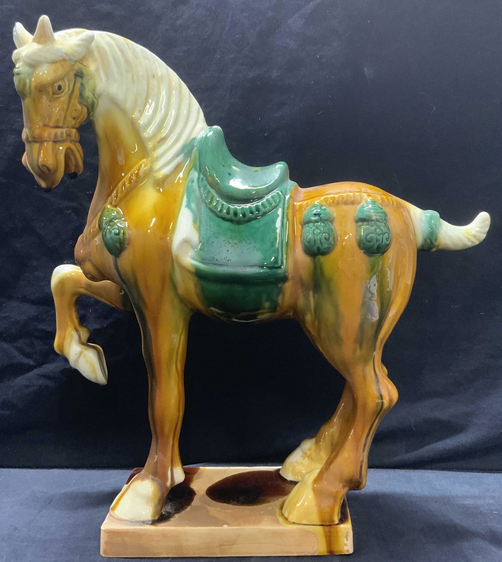 Sanchai Glazed Ceramic Imperial Horse Figural (1 of 9)