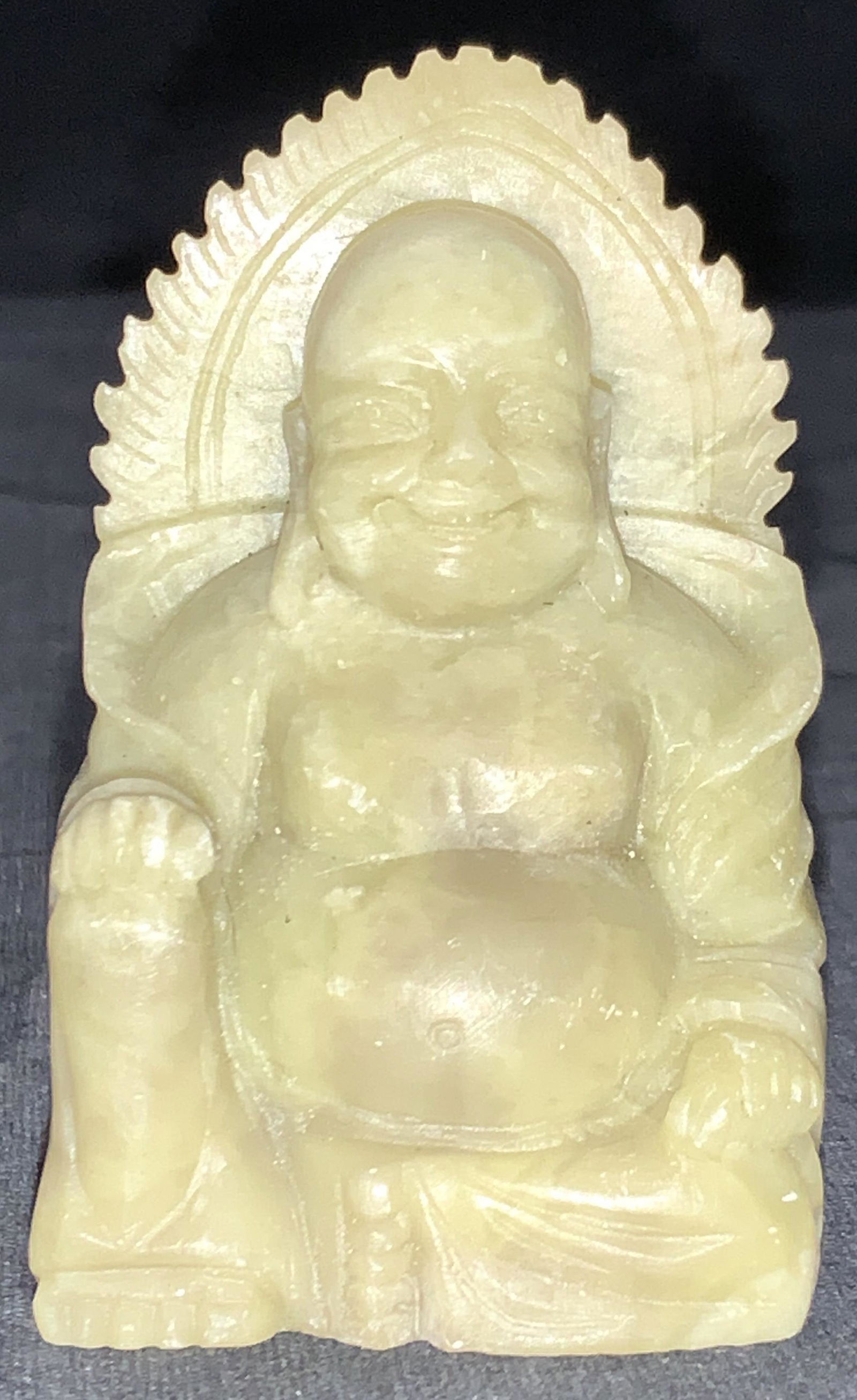 Vintage Jadeite Carved Buddha Tabletop Ornament (1 of 7)
