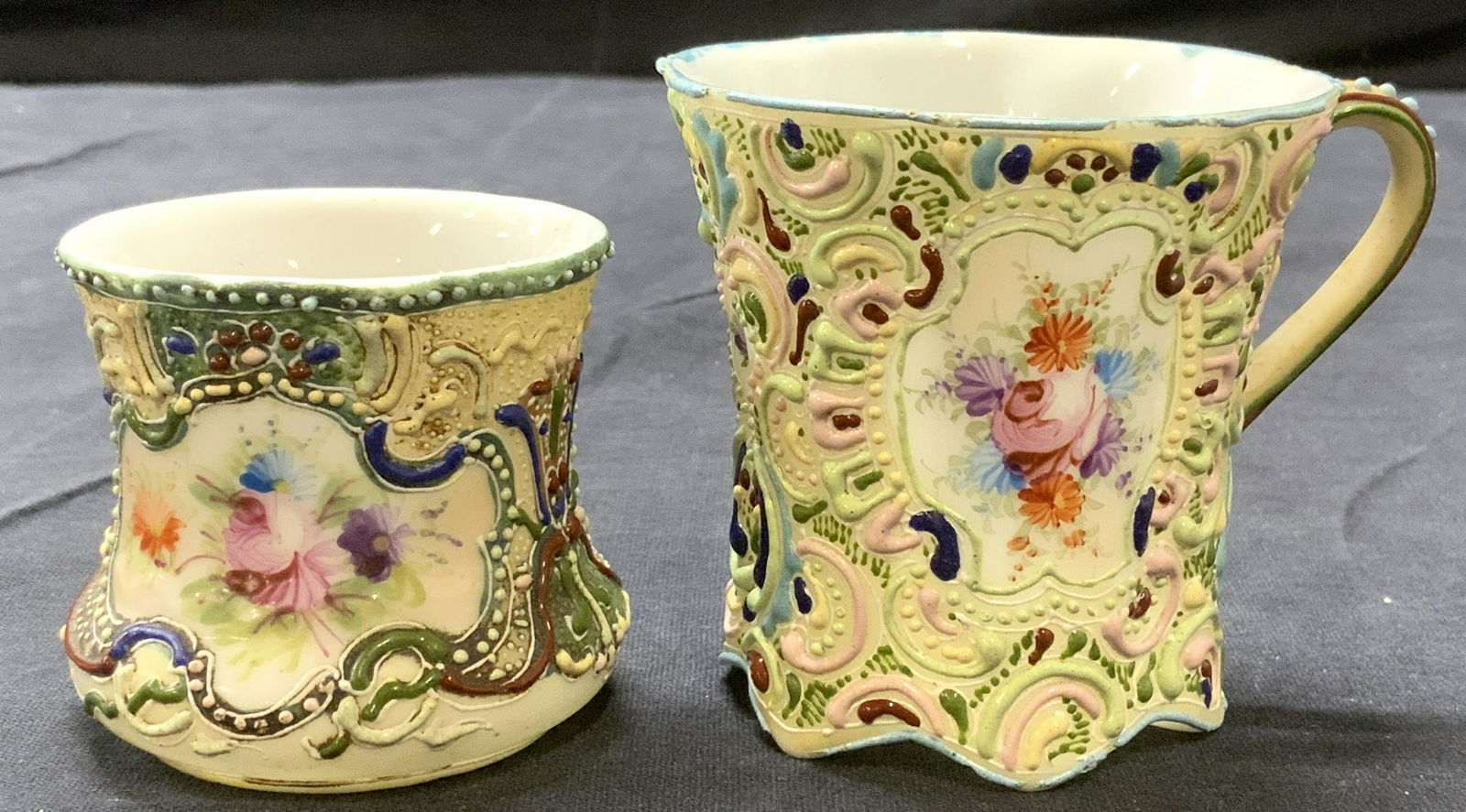 Hand Painted Relieved Tea Cup & Vessel (1 of 9)