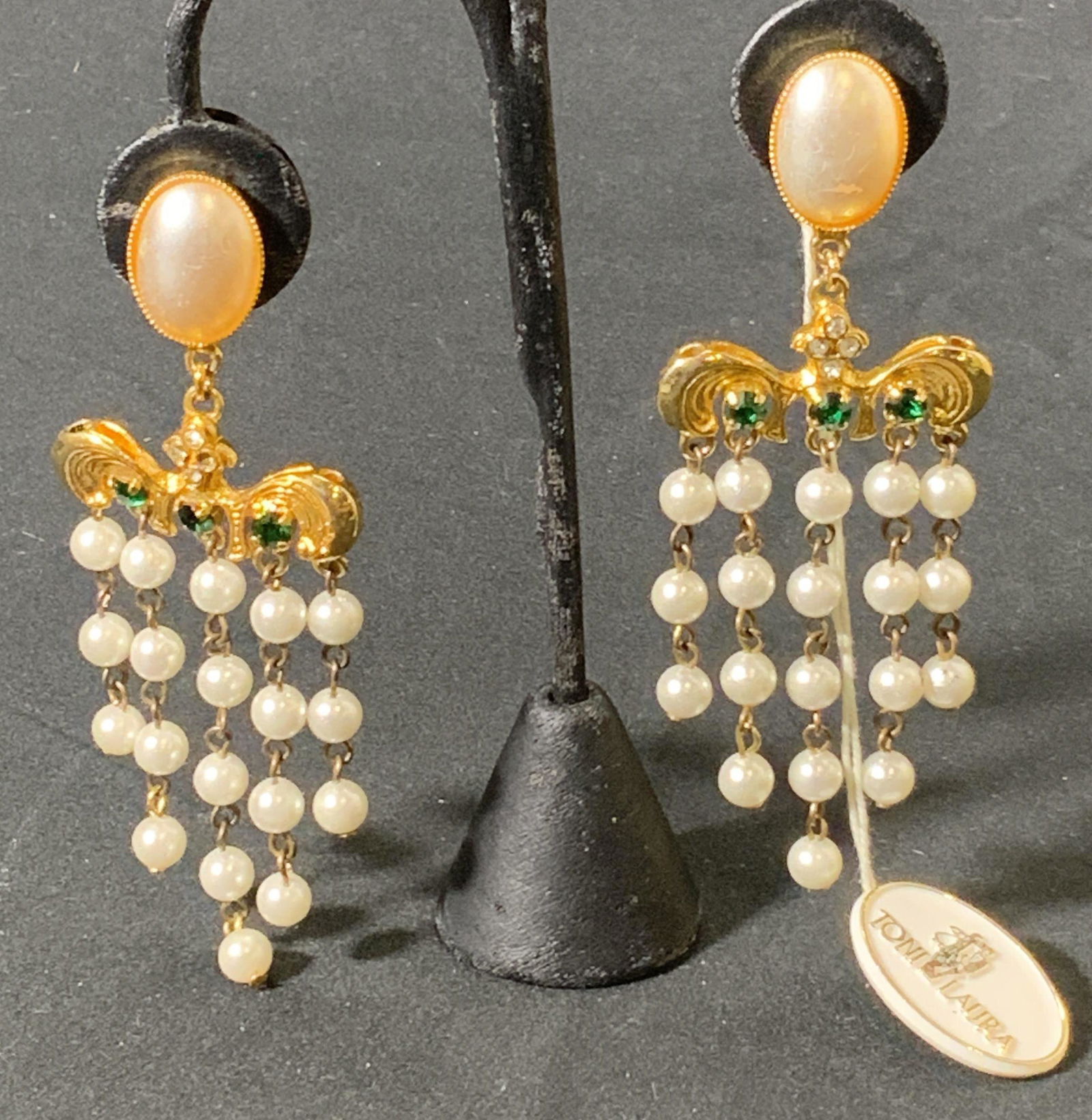 Vintage TONI LAURA Dangle Earrings (1 of 5)