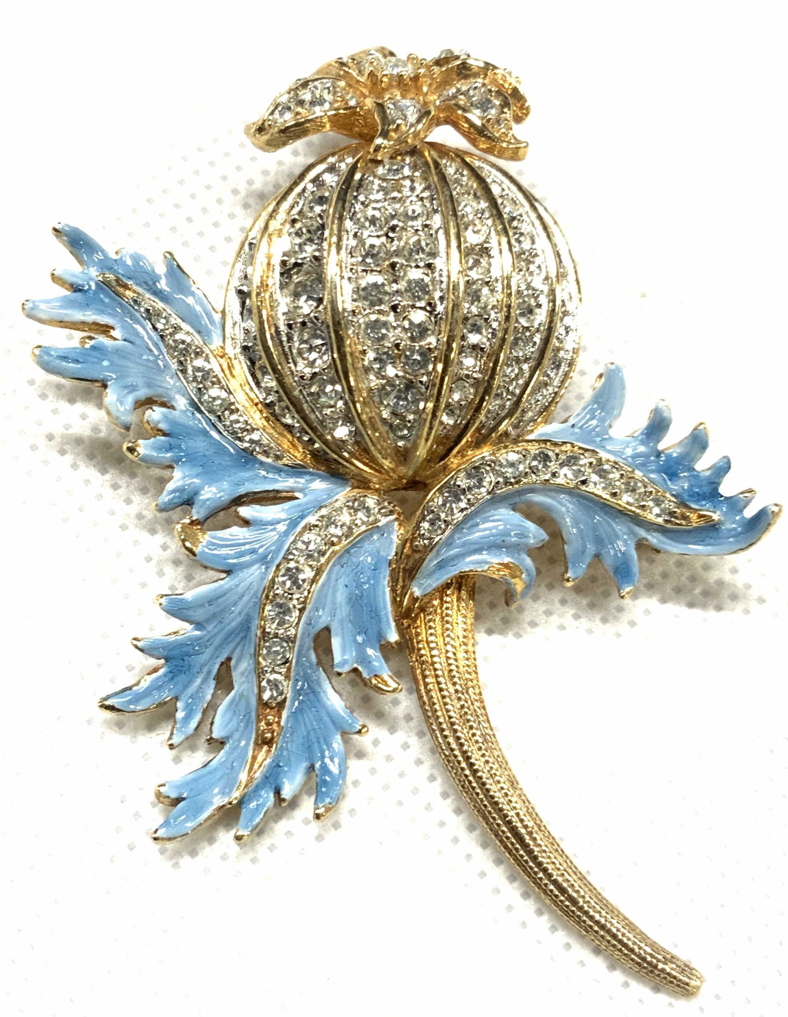 CADORO Signed Ornate Enamel Brooch (1 of 7)