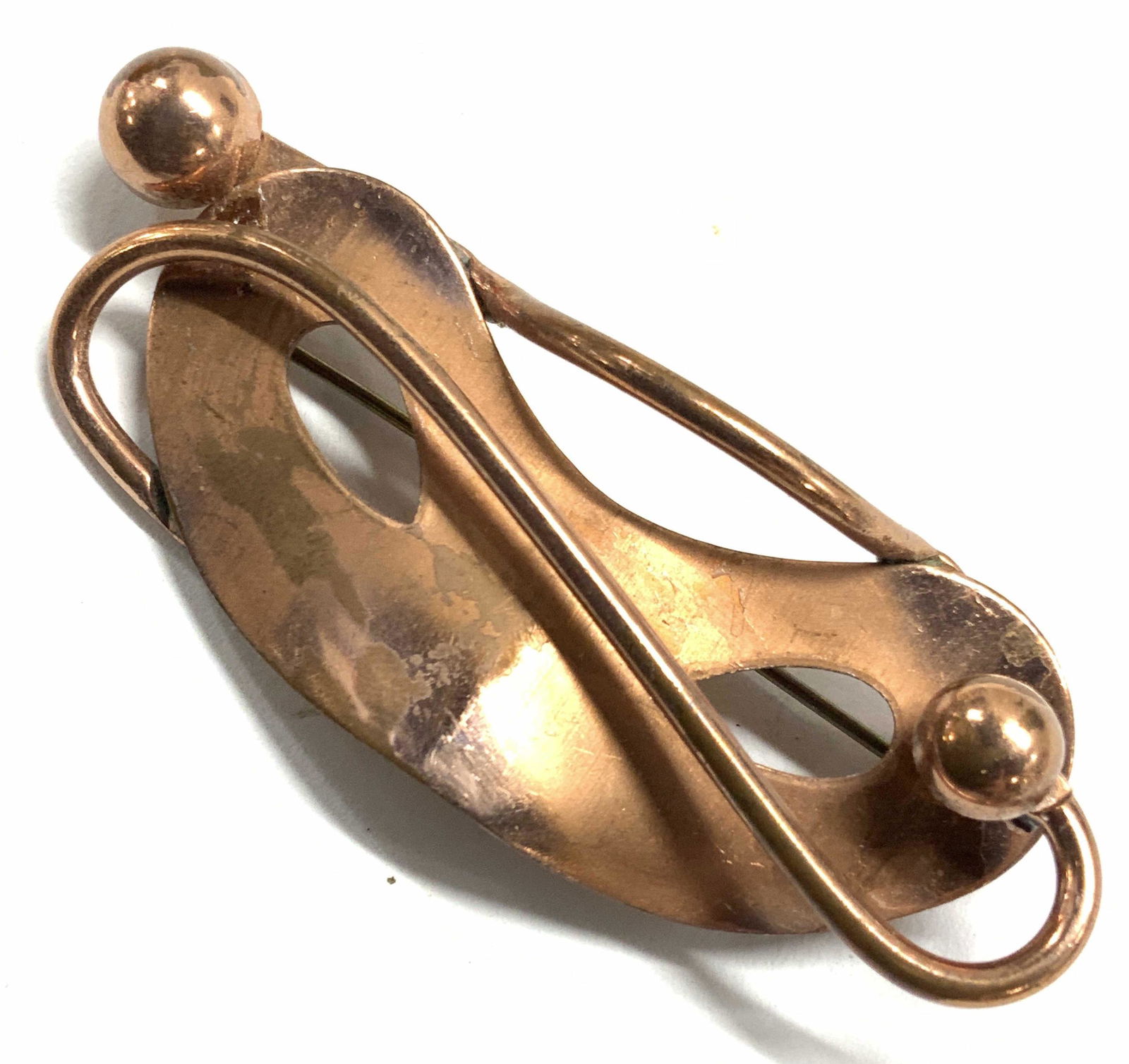 MATISSE Signed Hand Crafted Copper Brooch (1 of 6)