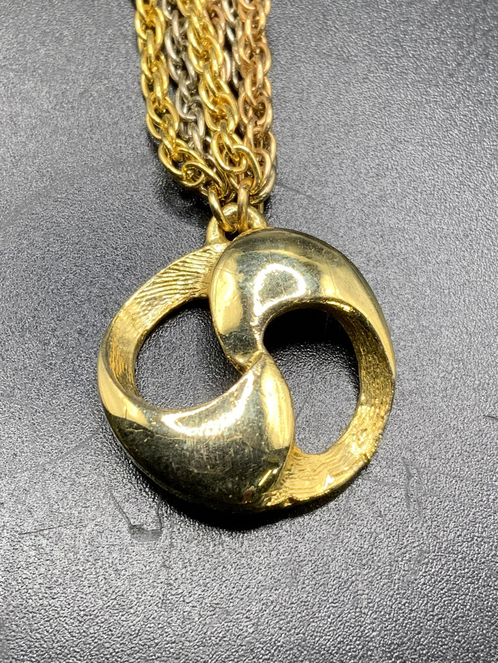 Vintage Gold & Silver Tone Multi Chain Necklace (1 of 4)