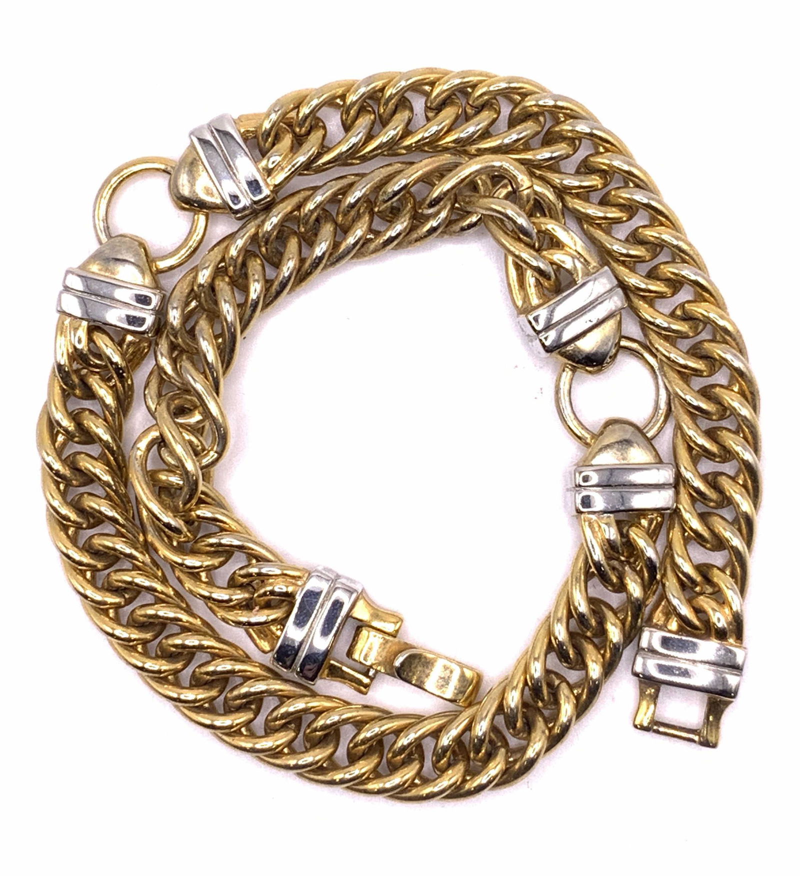 Gold Tone Curb Chain Choker Necklace, Jewelry (1 of 4)