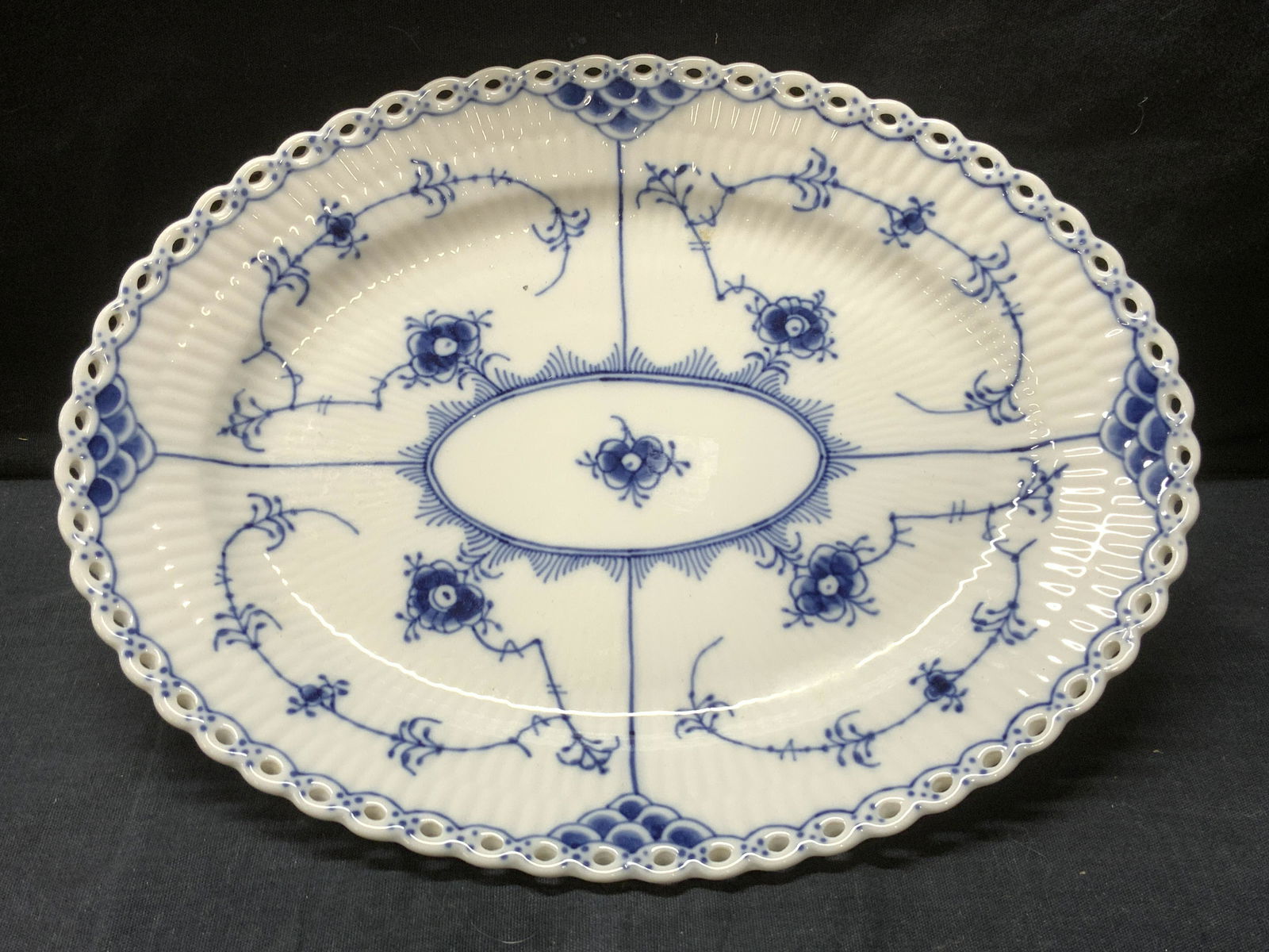 ROYAL COPENHAGEN Cobalt Porcelain Plate Denmark (1 of 8)