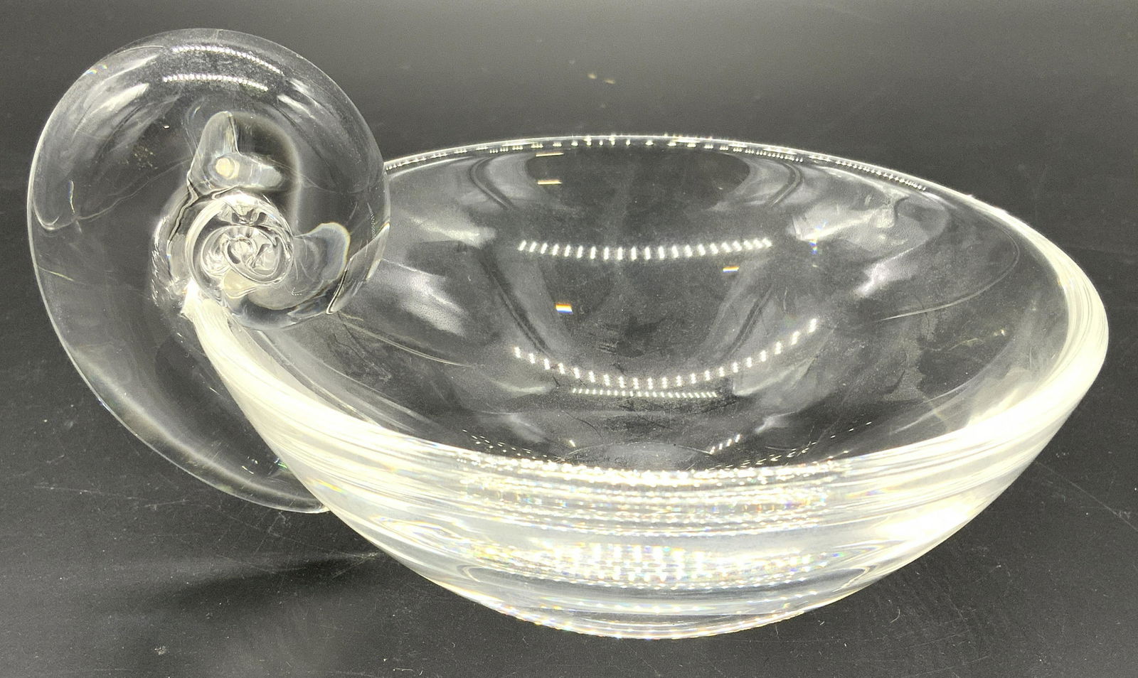 Steuben Style Vessel W Curled Handle (1 of 8)