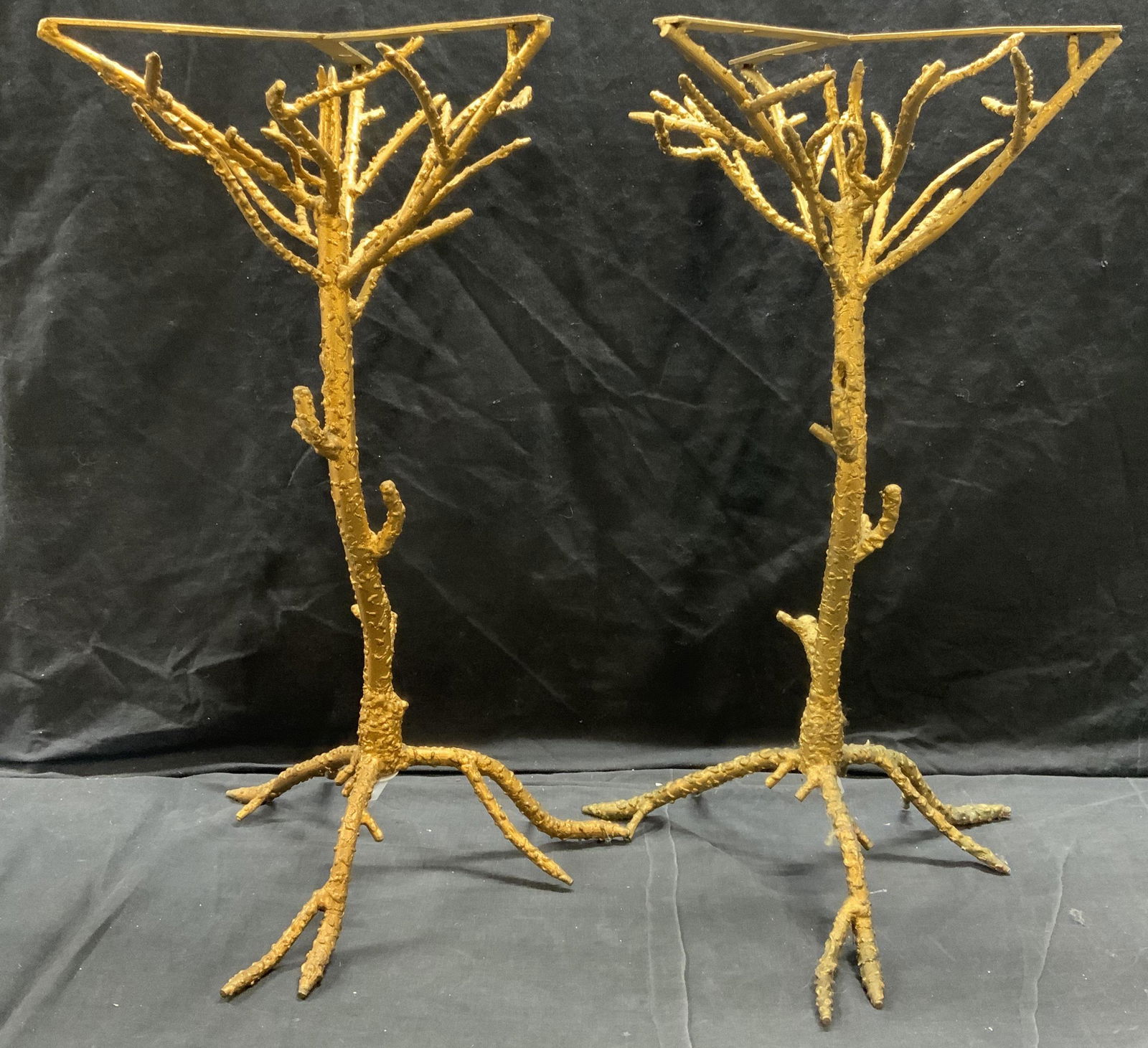 Pair Gilt Metal Branch Style Table Bases (1 of 9)