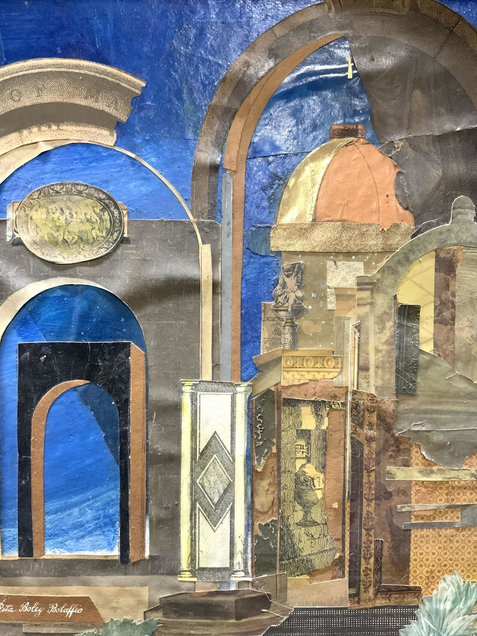 RITA BOLEY BOLAFFIO Architecture Decoupage Artwork (1 of 10)