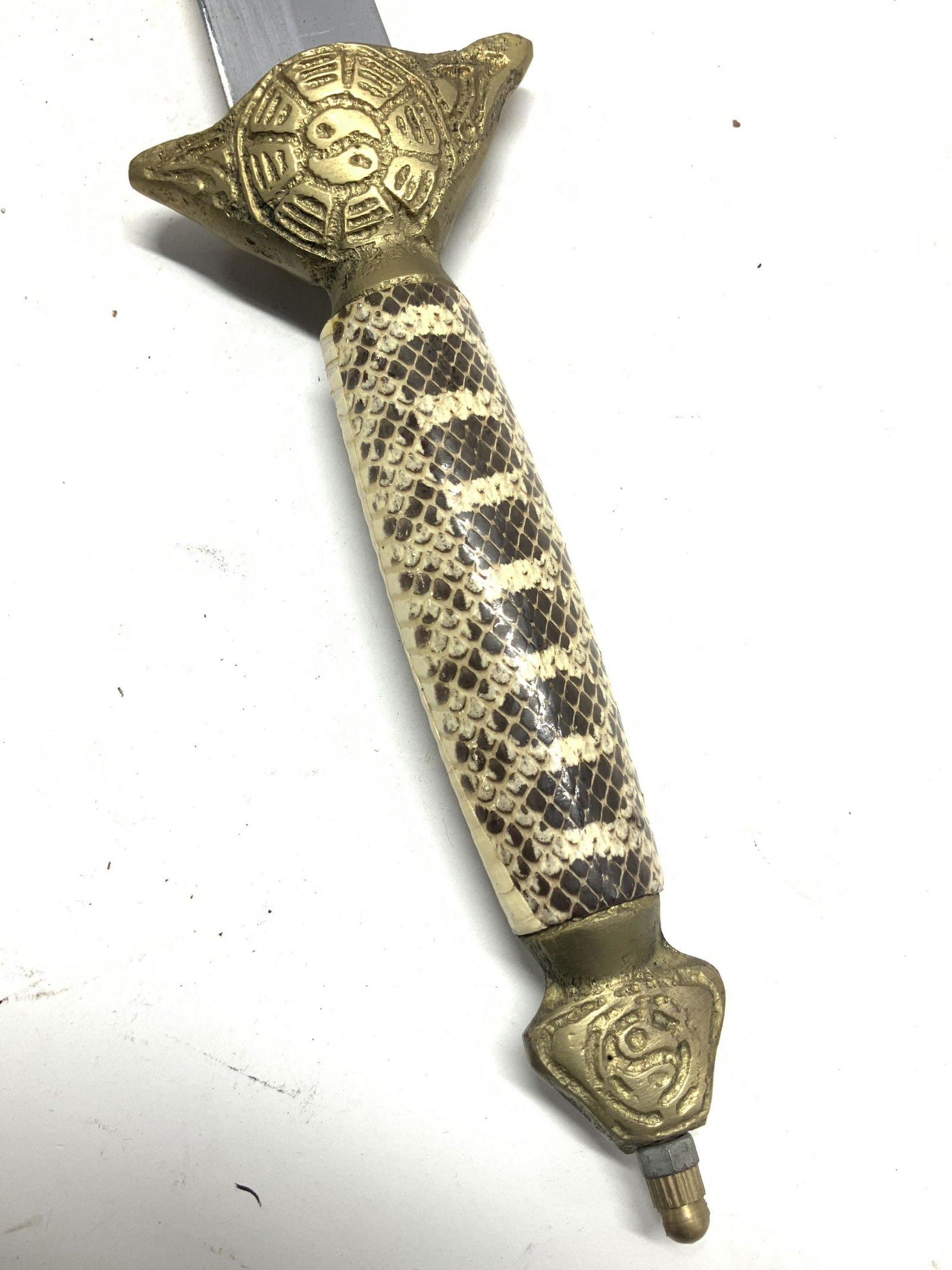 Vintage Asian Inspired Brass Handled Long Sword (1 of 8)