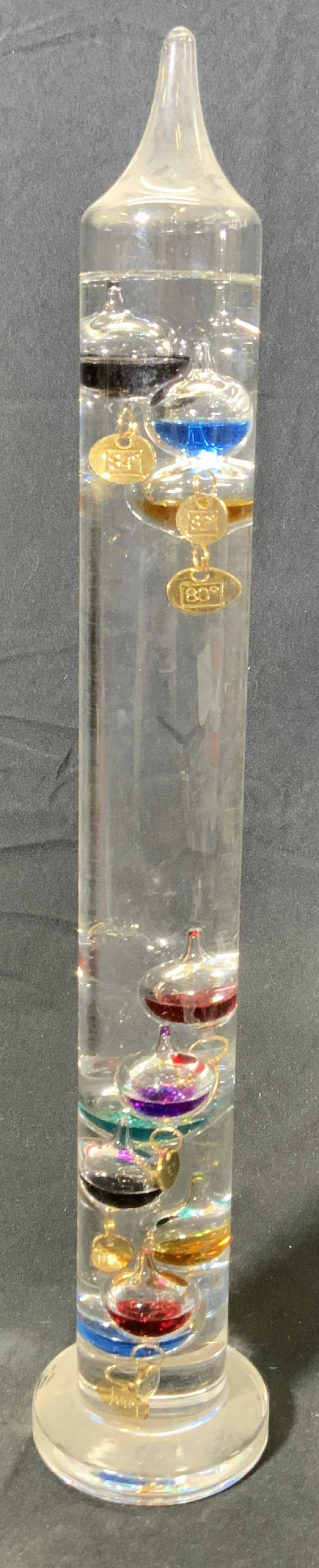 Glass Galileo Tabletop Thermometer (1 of 4)