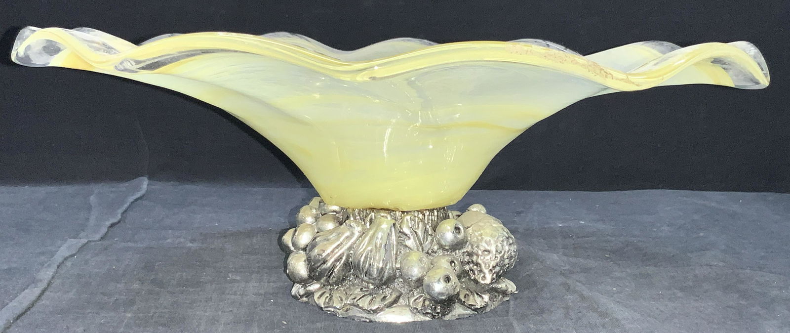 Vintage Murano Style Art Glass Centerpiece Dish (1 of 7)
