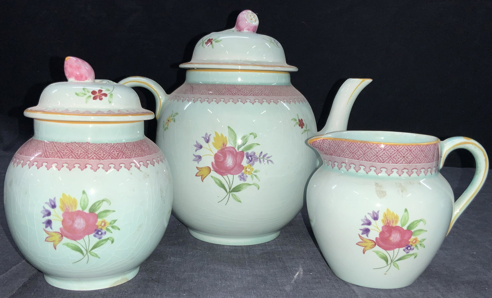 Set3 ADAMS CALYX Ware Partial Tea Set, England (1 of 9)