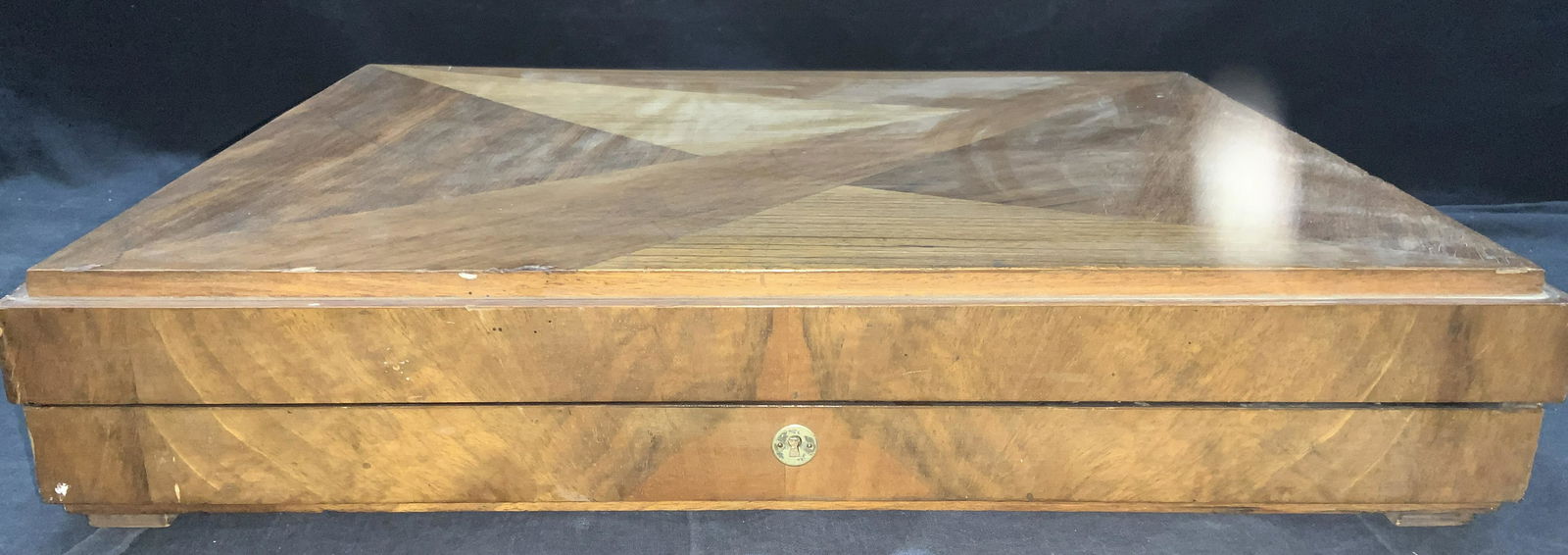 Vintage XL Wooden Marquetry Box (1 of 11)