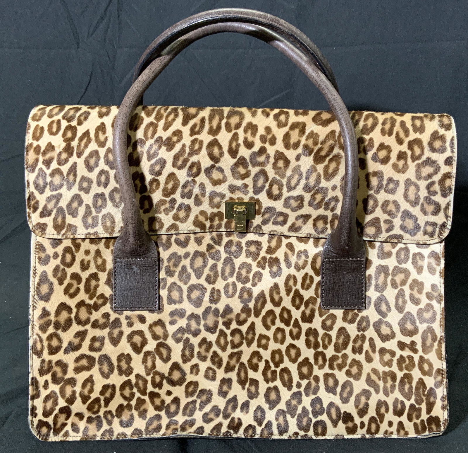 LAMBERTSON TRUEX Animal Print Leather Handbag (1 of 9)