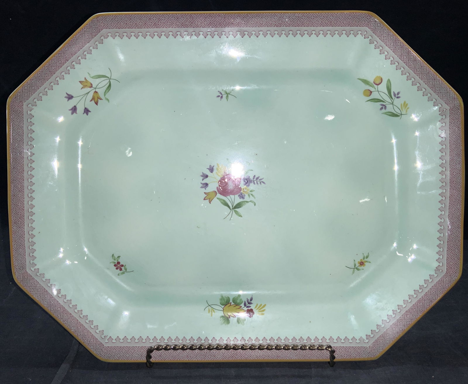ADAMS Calyx Ware Vintage Ironstone Tray, England (1 of 7)