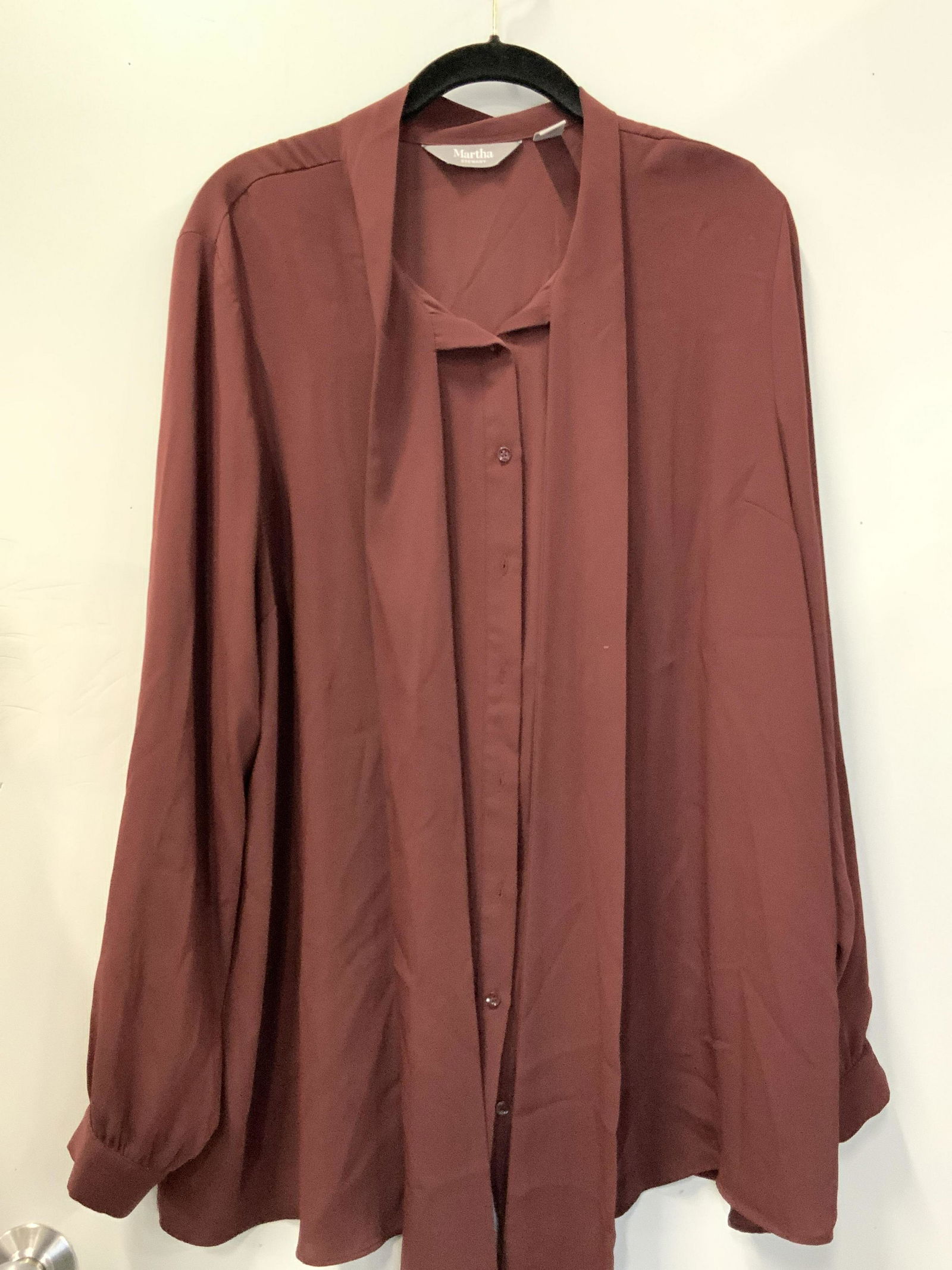 MARTHA STEWART Large Polyester Retro Style Blouse (1 of 8)