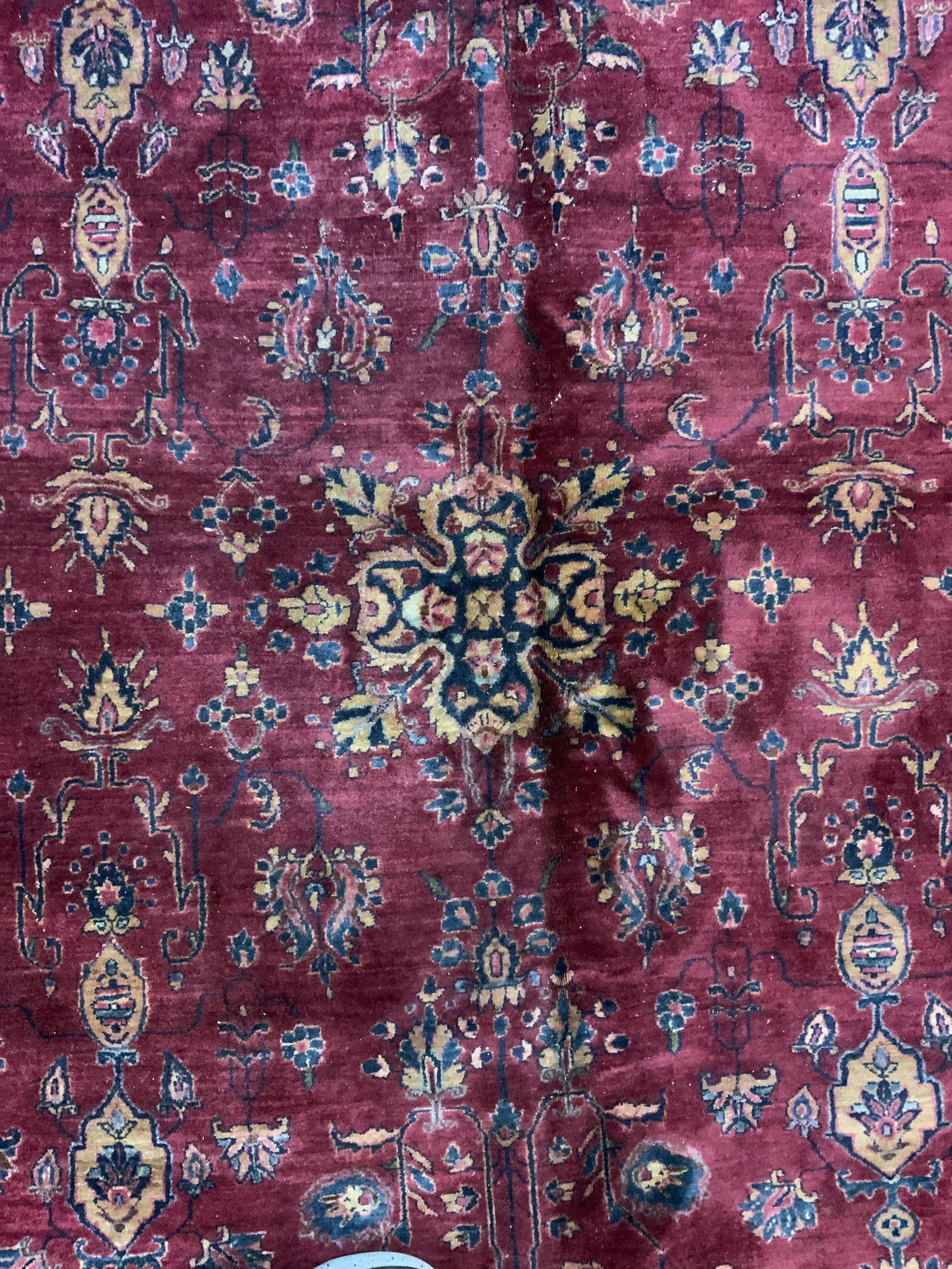 Antique Room Size Persian Wool Area Rug (1 of 10)
