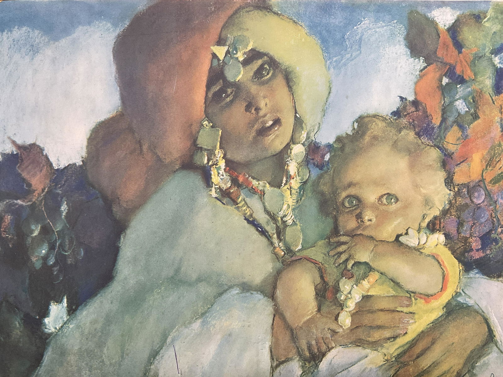 ABEL PANN Mother & Child Lithograph (1 of 6)