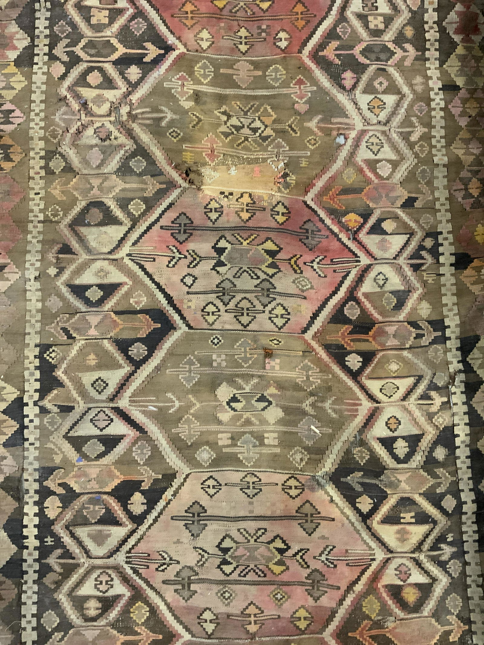 Vintage Handmade Flatweave Turkish Kilim Rug (1 of 8)