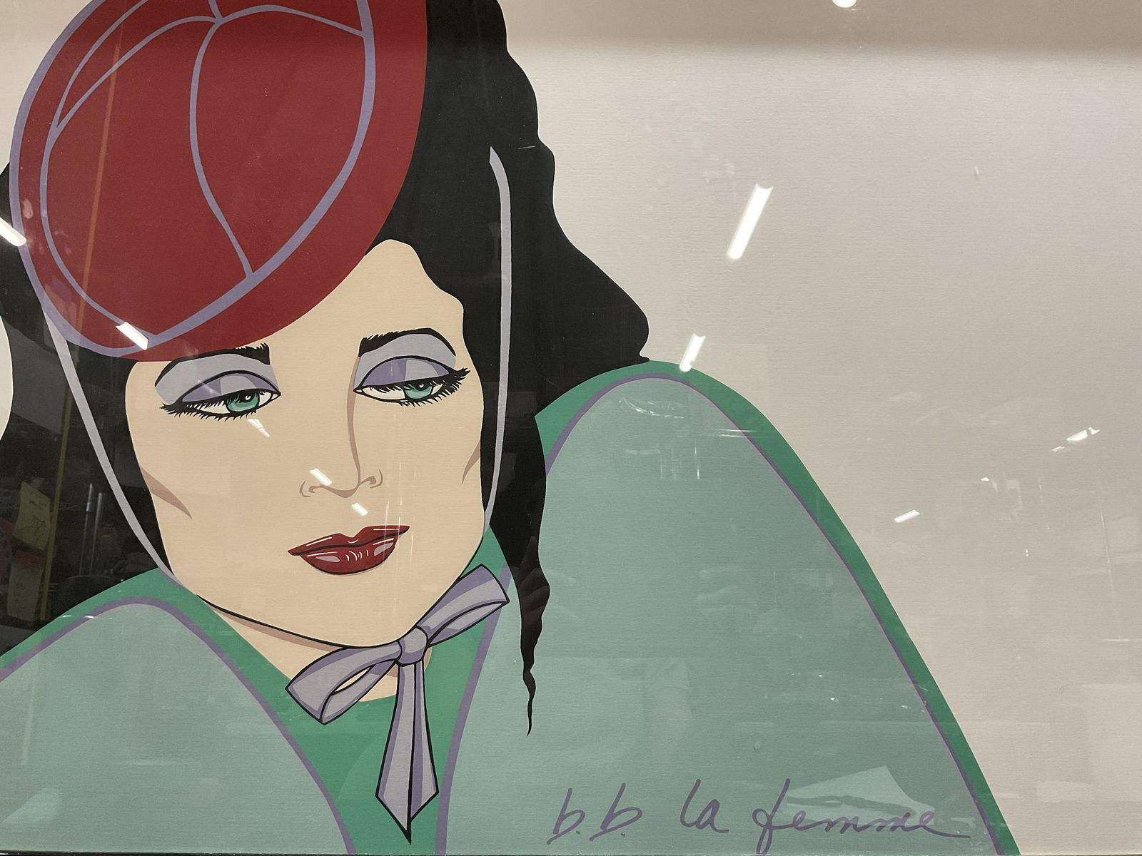 Framed BB LA FEMME Chicago Serigraph (1 of 7)