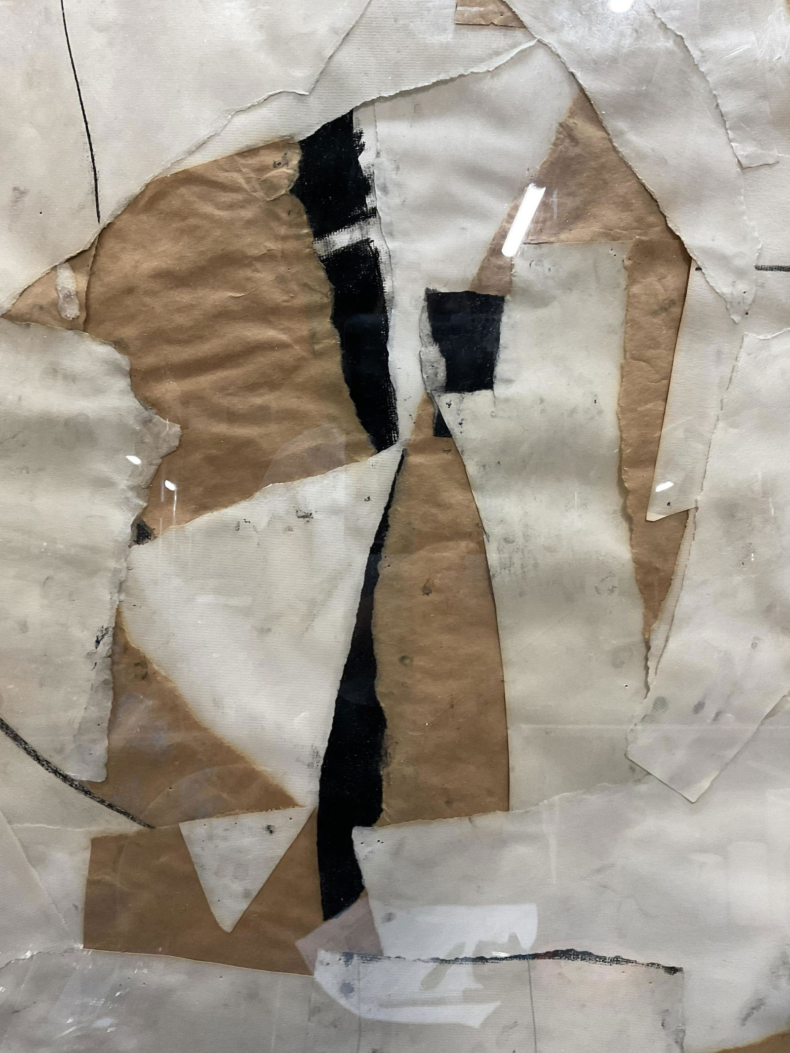 Signed Paper Collage Artwork, 1985 (1 of 6)