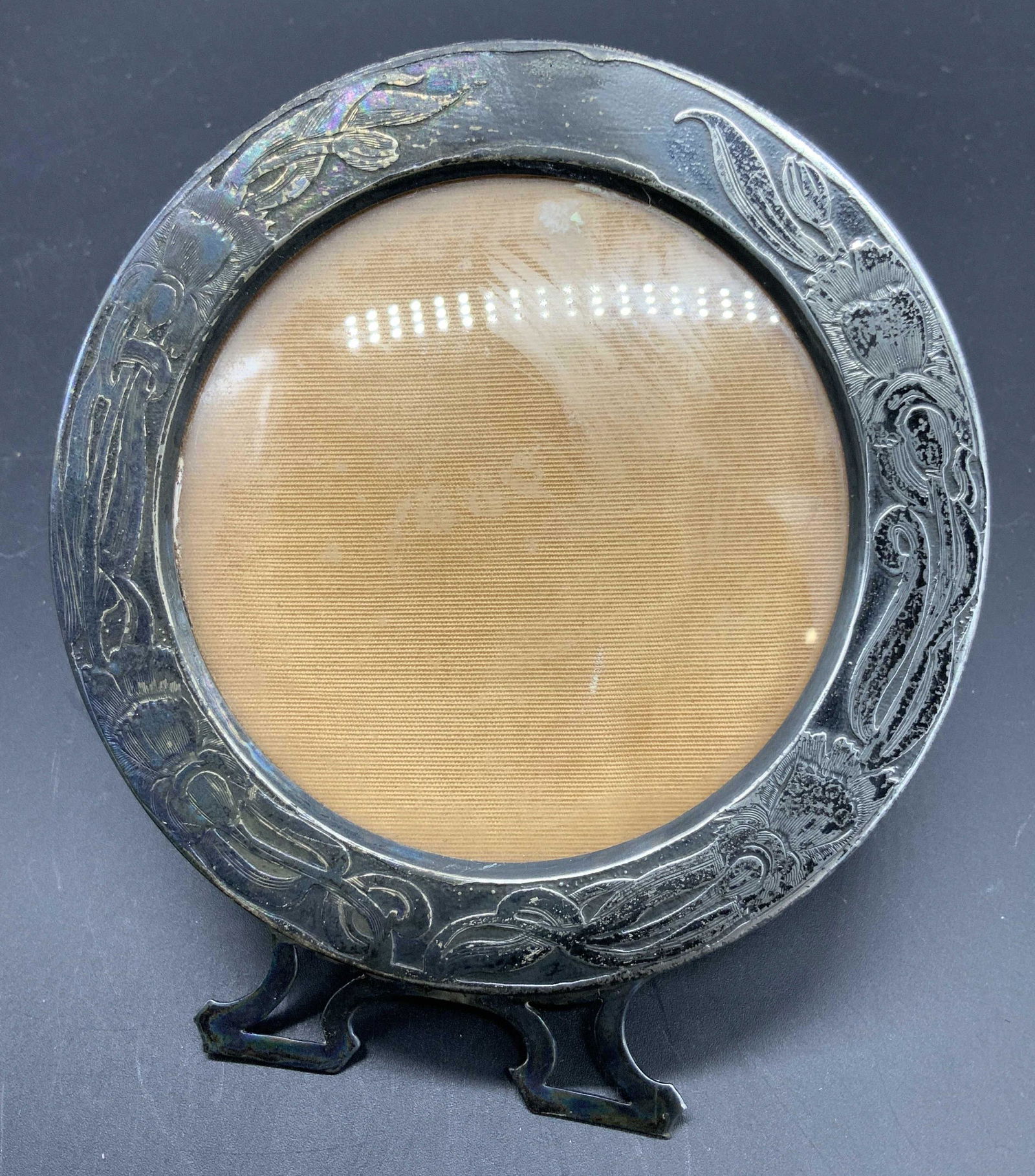 Sterling Silver Portrait Easel Back Picture Frame (1 of 7)