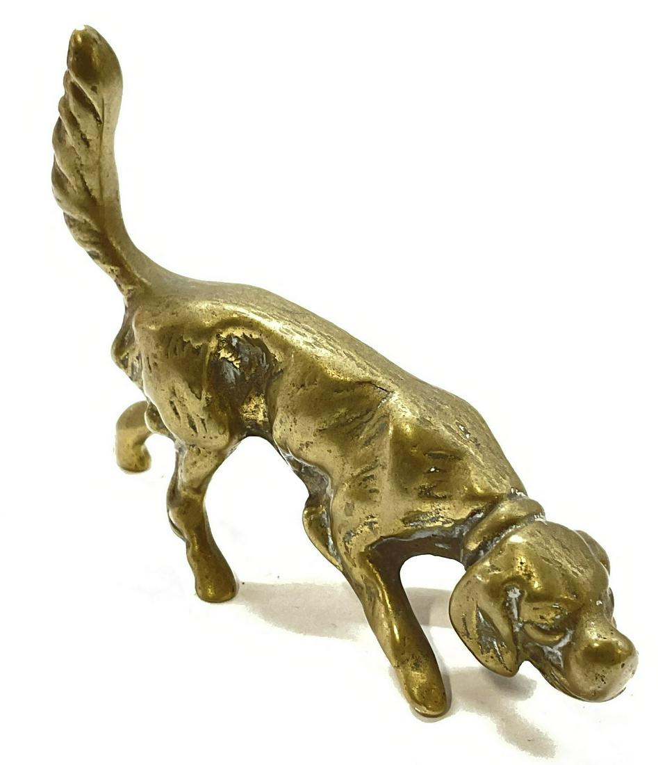 Miniature Brass Dog Sculpture (1 of 5)