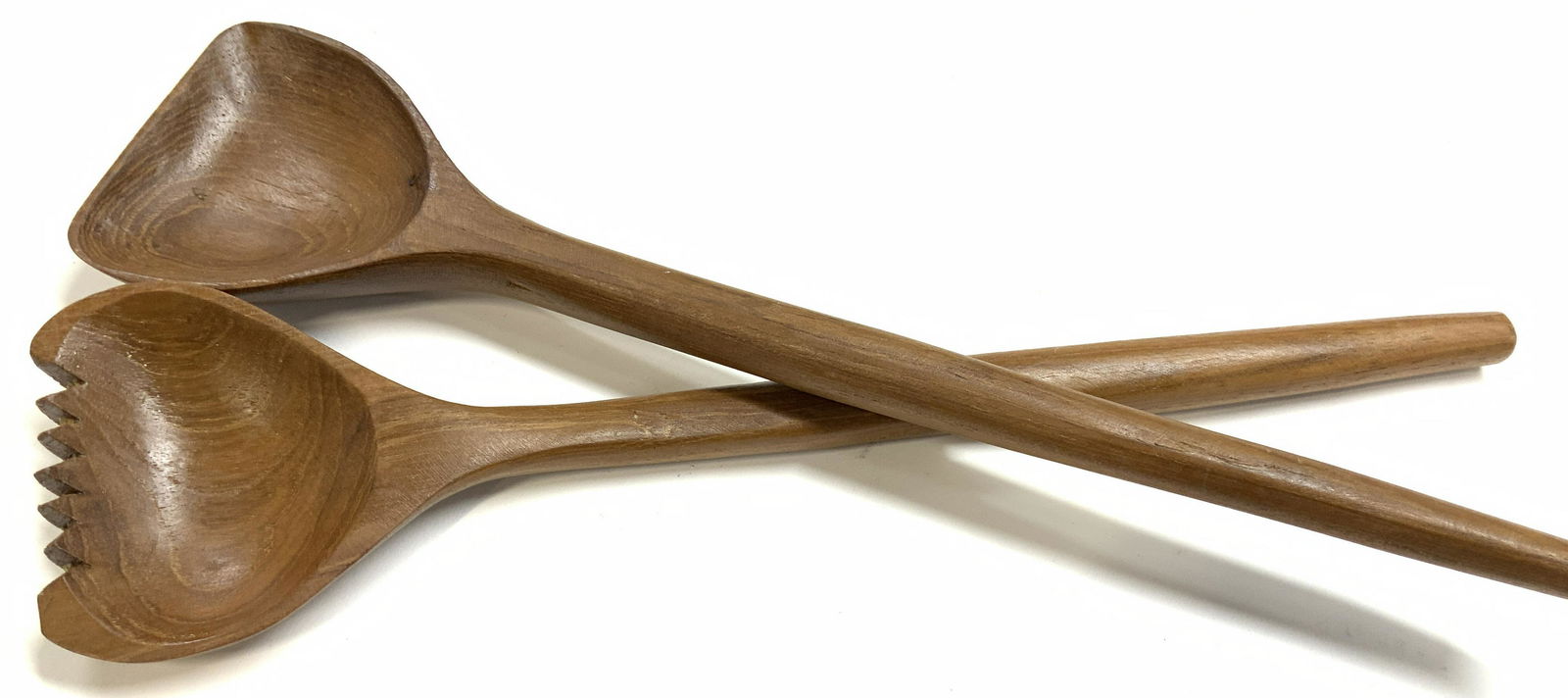 Wood Salad Utensil Set, Spoon and Fork (1 of 4)