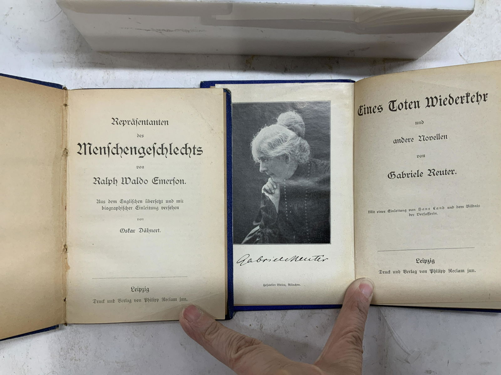 Set 7 Antique Miniature German Language Books (1 of 7)