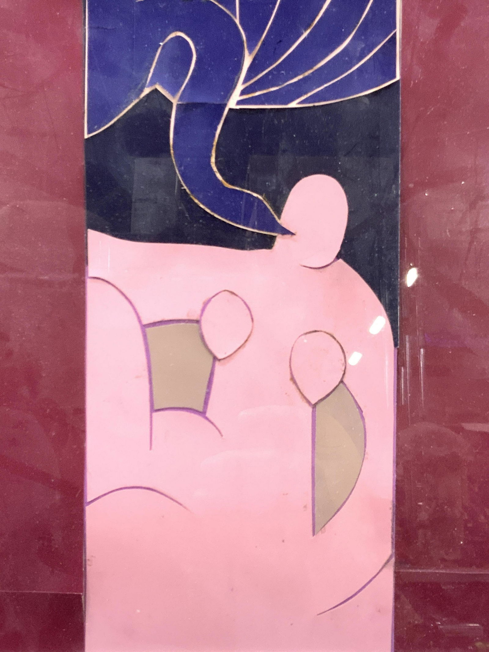 Framed Post Impressionism Style Figural Collage (1 of 8)