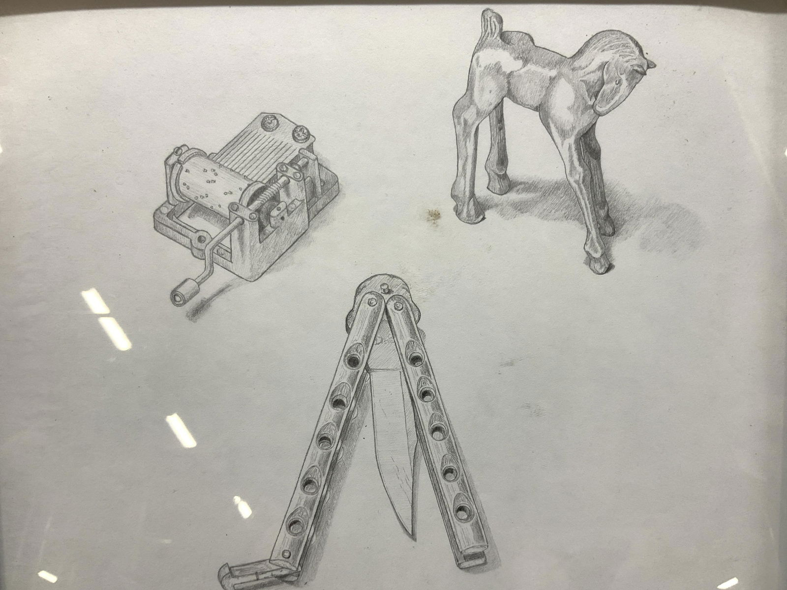 Framed Graphite Still Life (1 of 7)