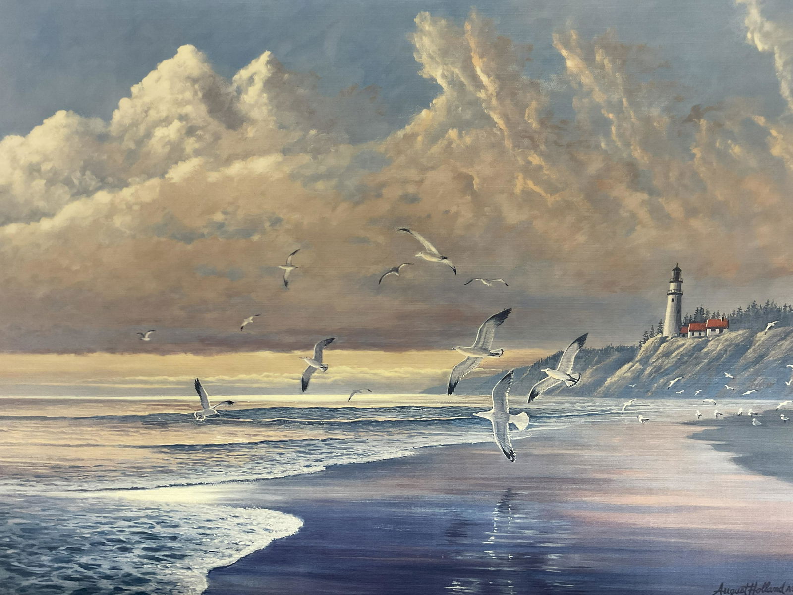 AUGUST HOLLAND Offset Lithograph (1 of 6)