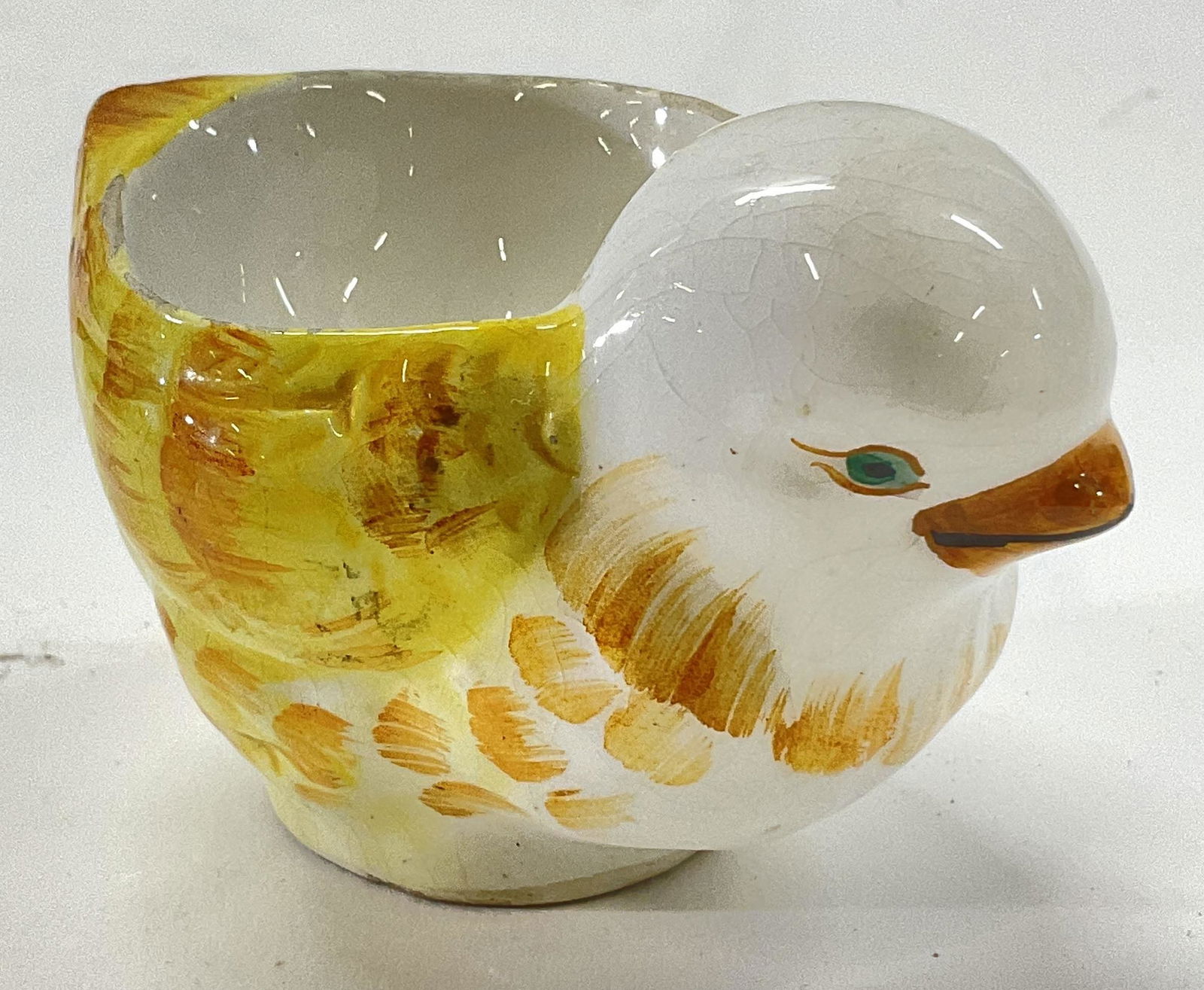 Ceramic Chick Figural Egg Server (1 of 4)