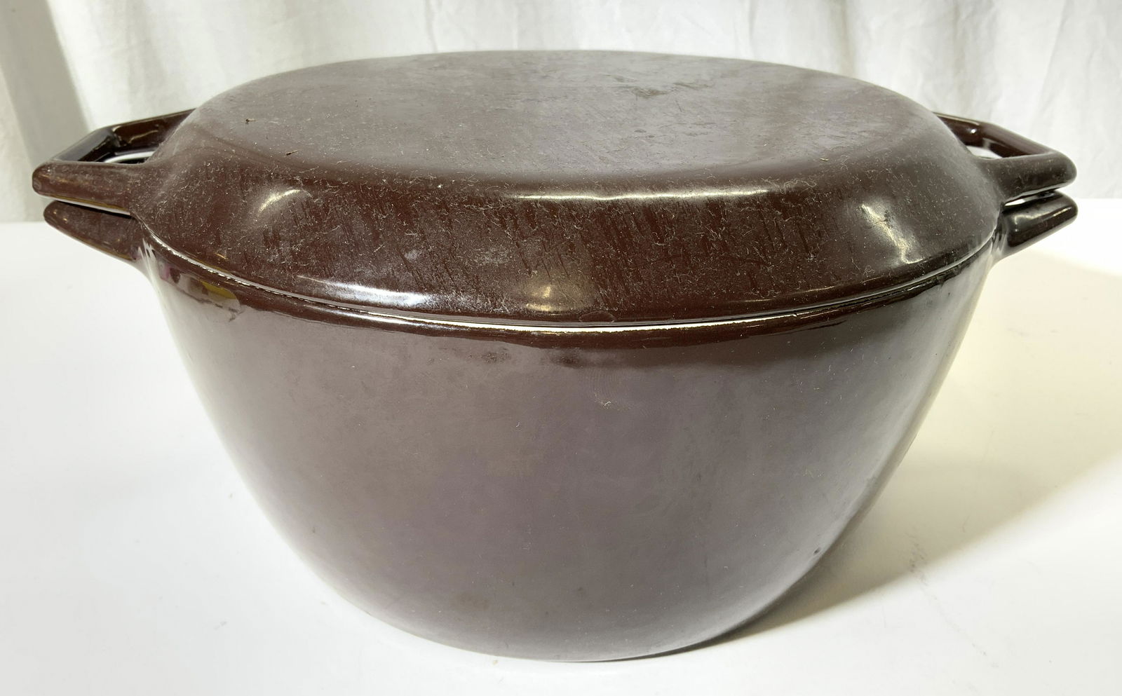COPCO DENMARK Brown Lidded Pot W Handles (1 of 8)