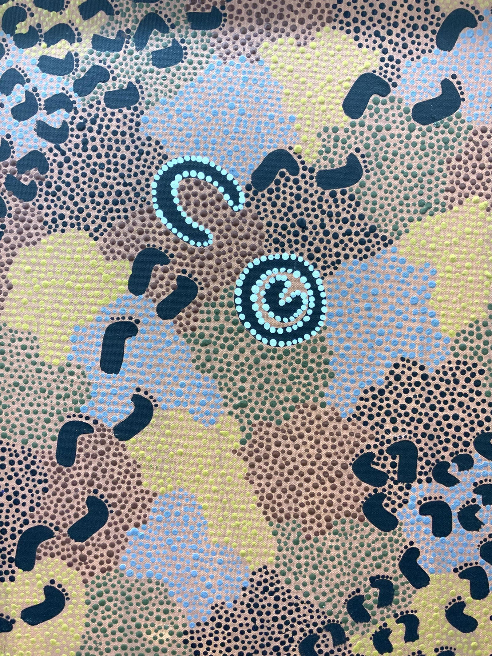 Framed Aboriginal Indigenous Acrylic Painting (1 of 8)