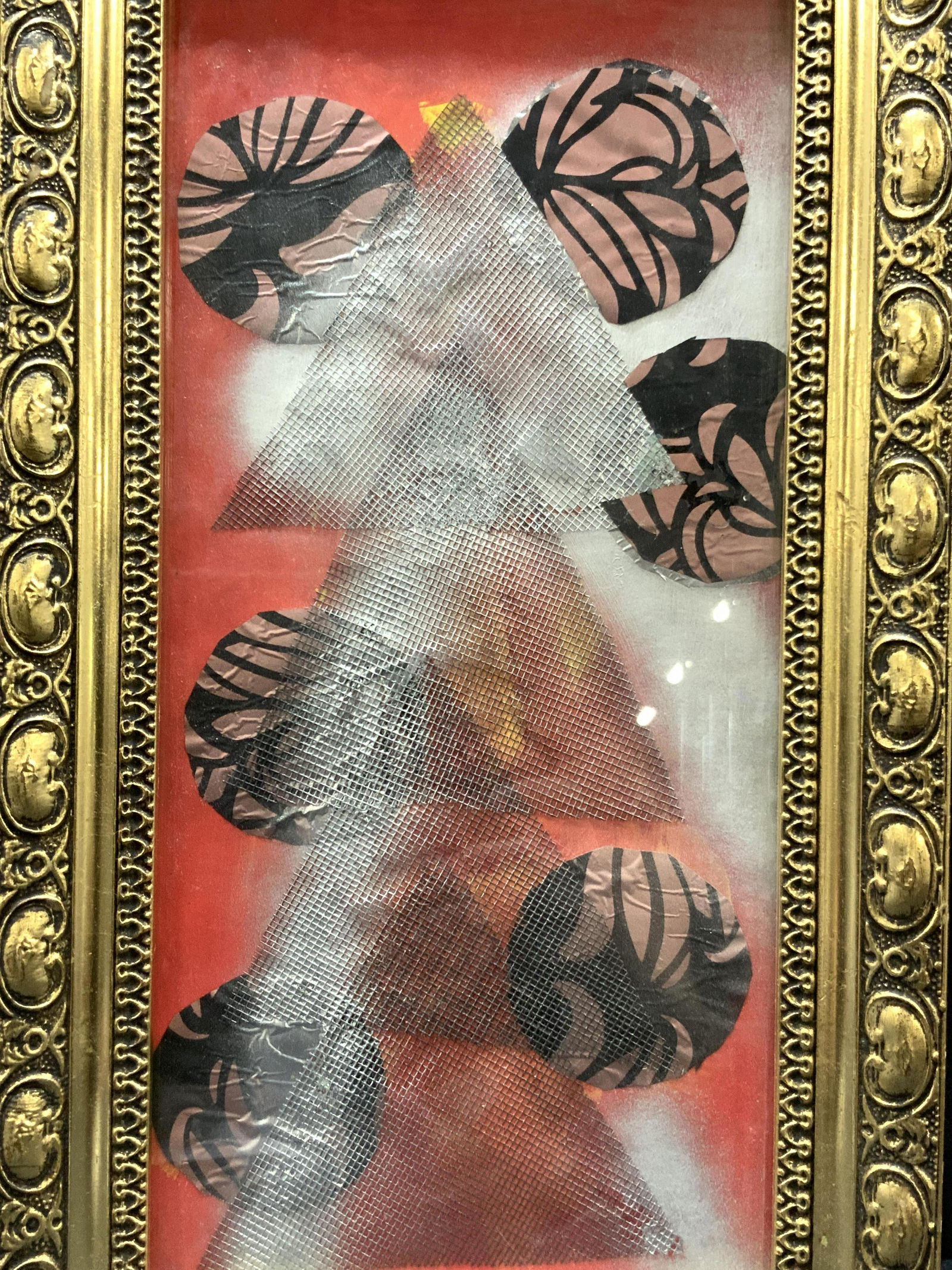 Vintage Ornately Framed Mix Media Collage (1 of 7)