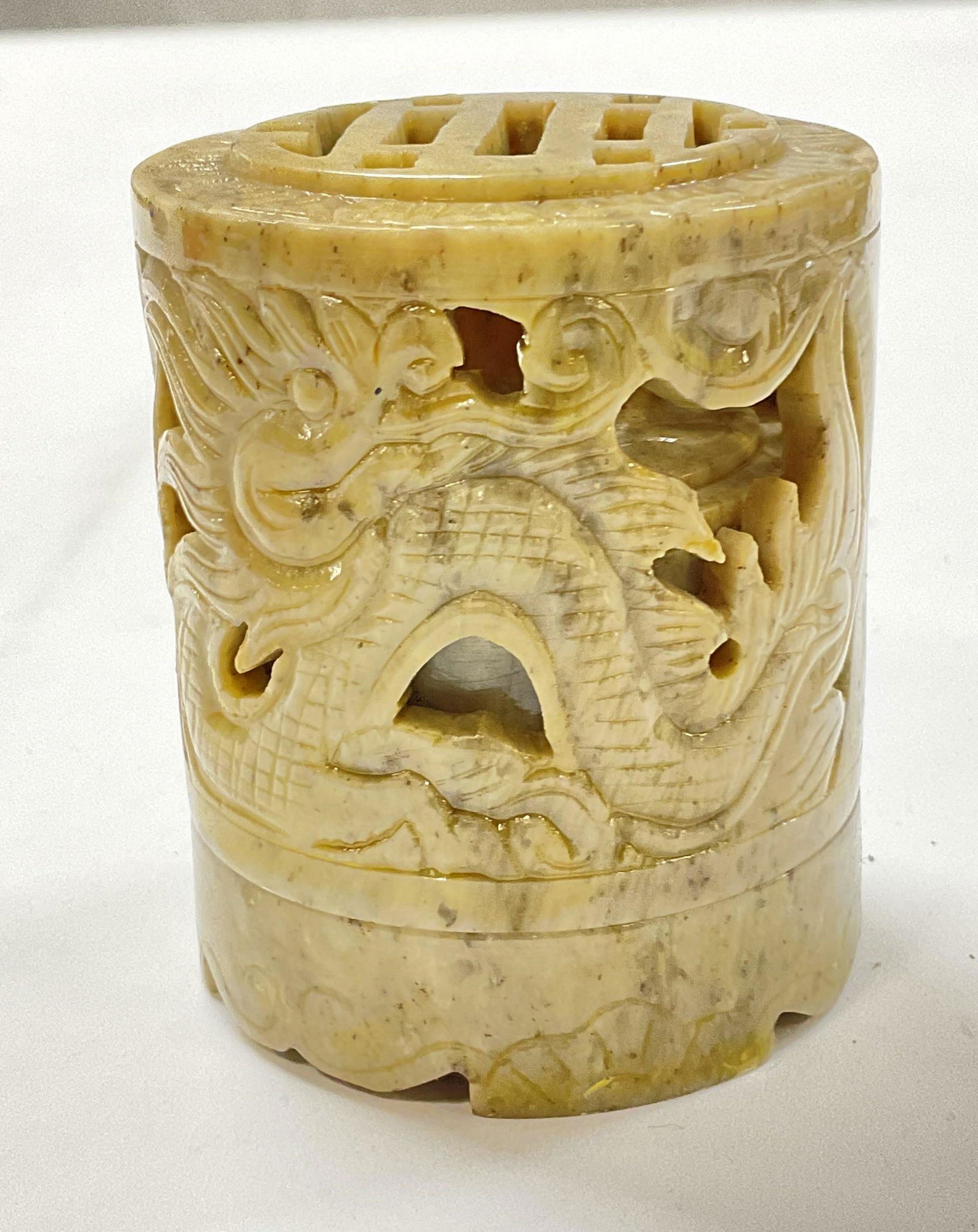 Carved Natural Stone Trinket Vessel (1 of 5)