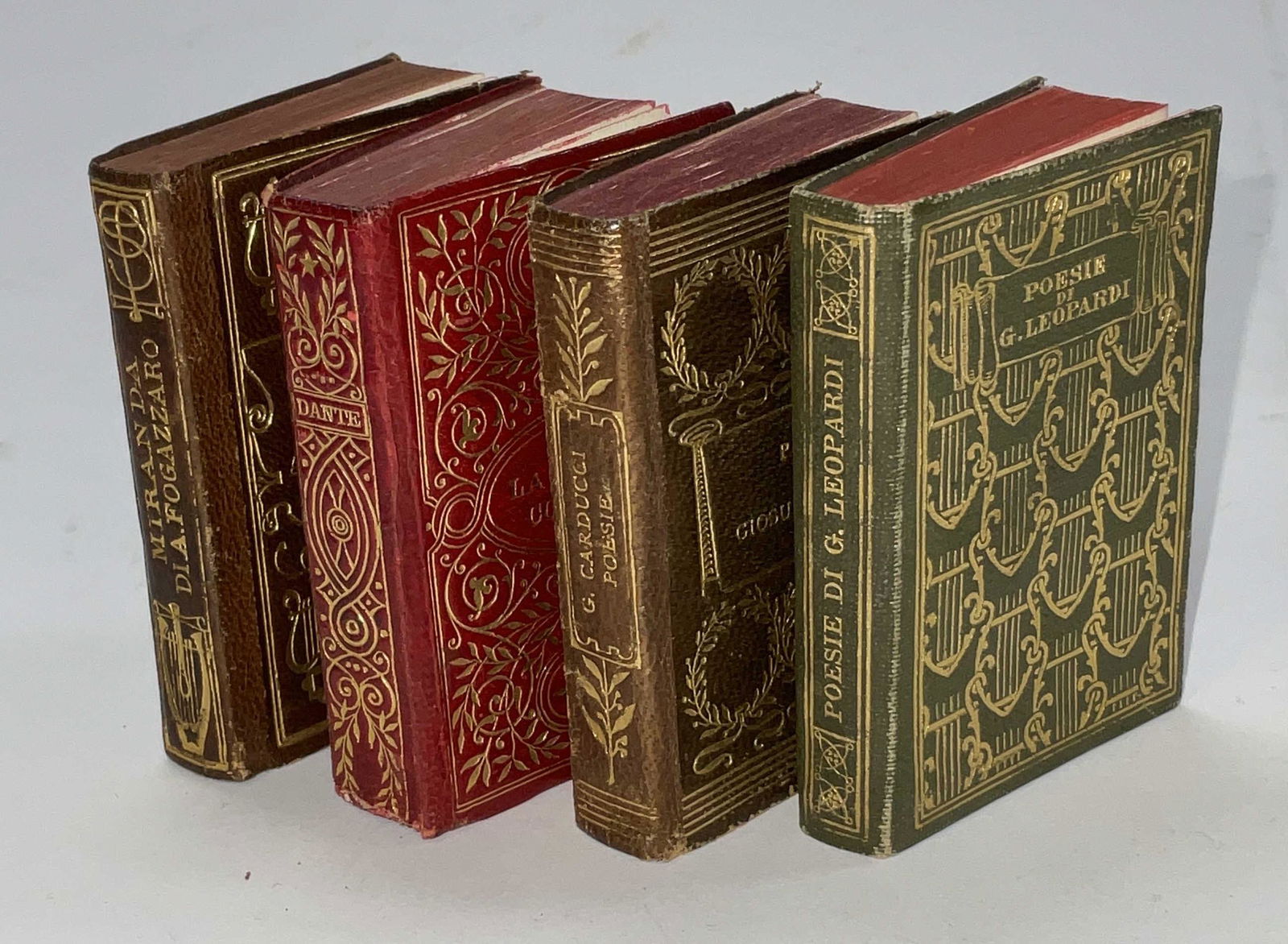 Lot 4 Miniature Antique Italian Books (1 of 6)