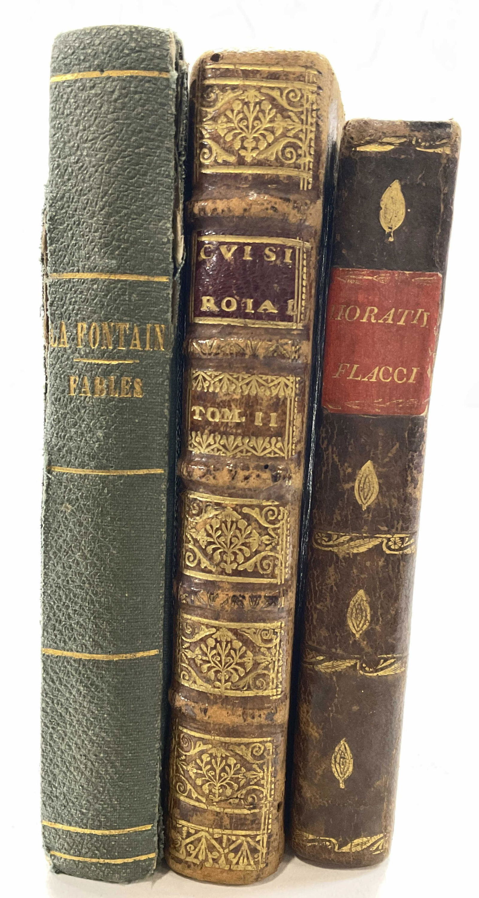 Lot 3 Antq Miniature Romance Language Books (1 of 10)