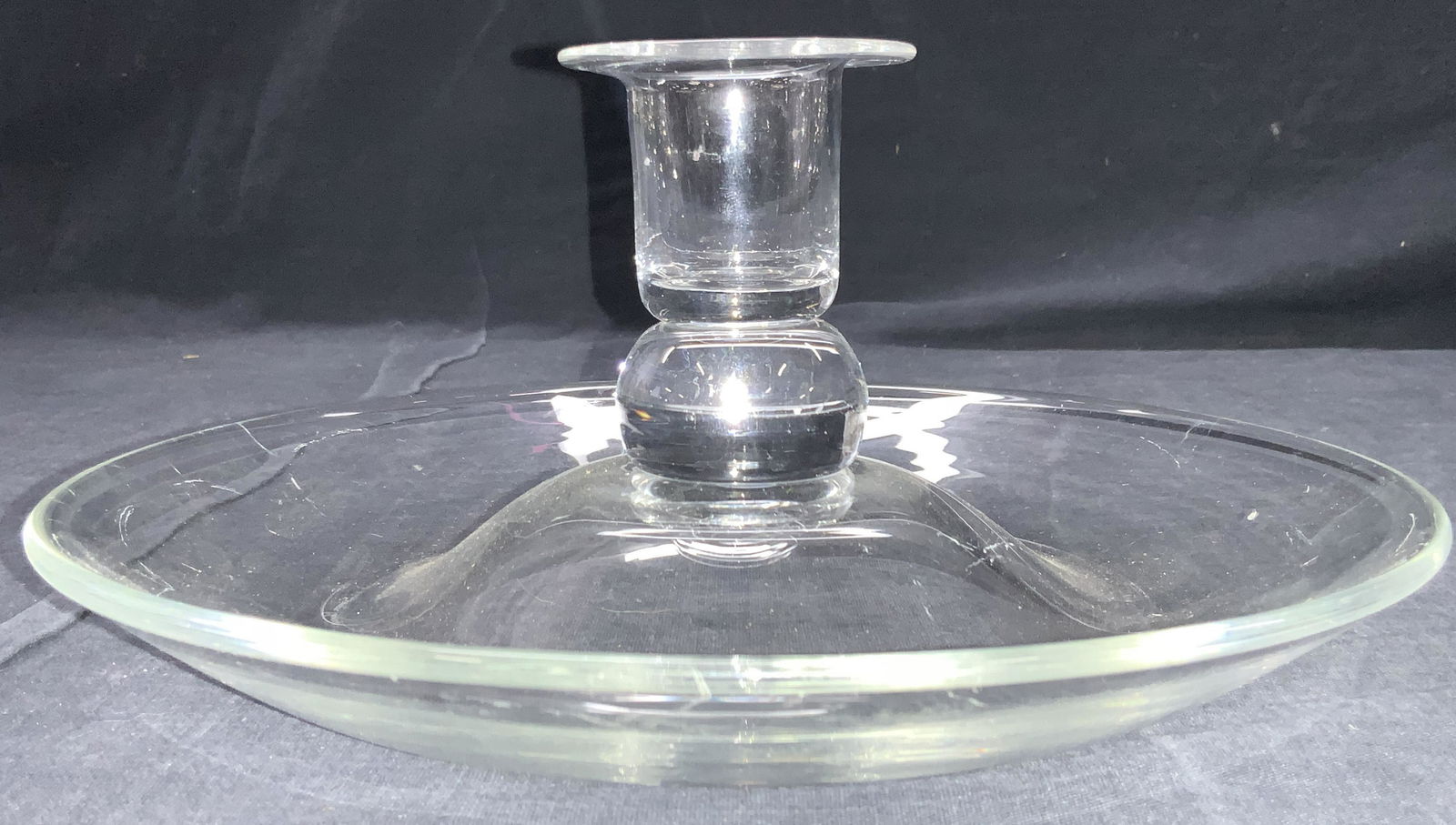 SIMON PEARCE Blown Glass Candle Holder (1 of 6)