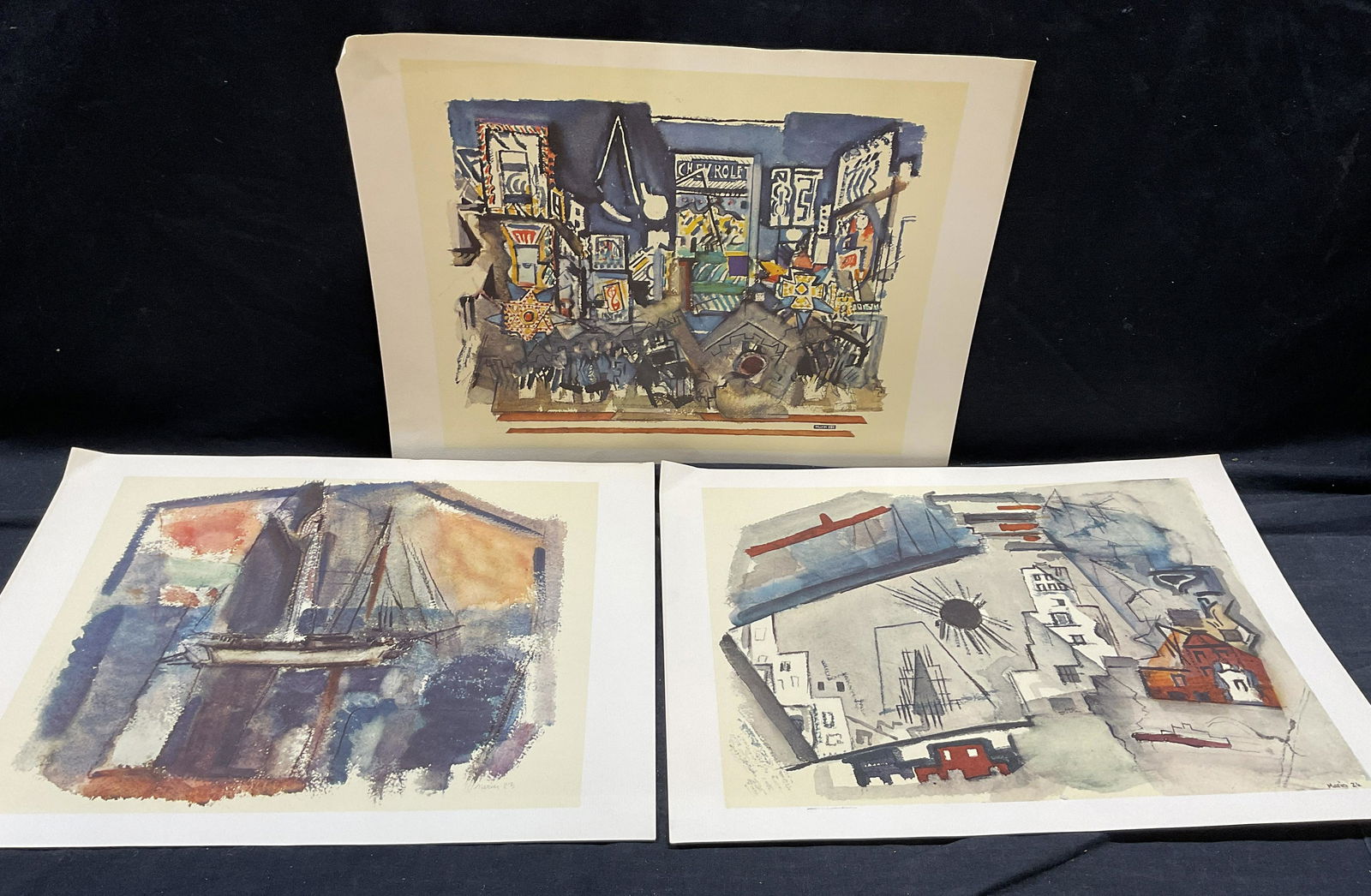Set 3 JOHN MARIN Offset Lithographs (1 of 8)