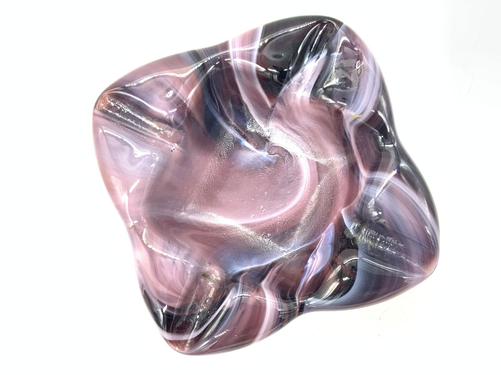 Vintage MidCentury Modern Art Glass Ashtray (1 of 9)