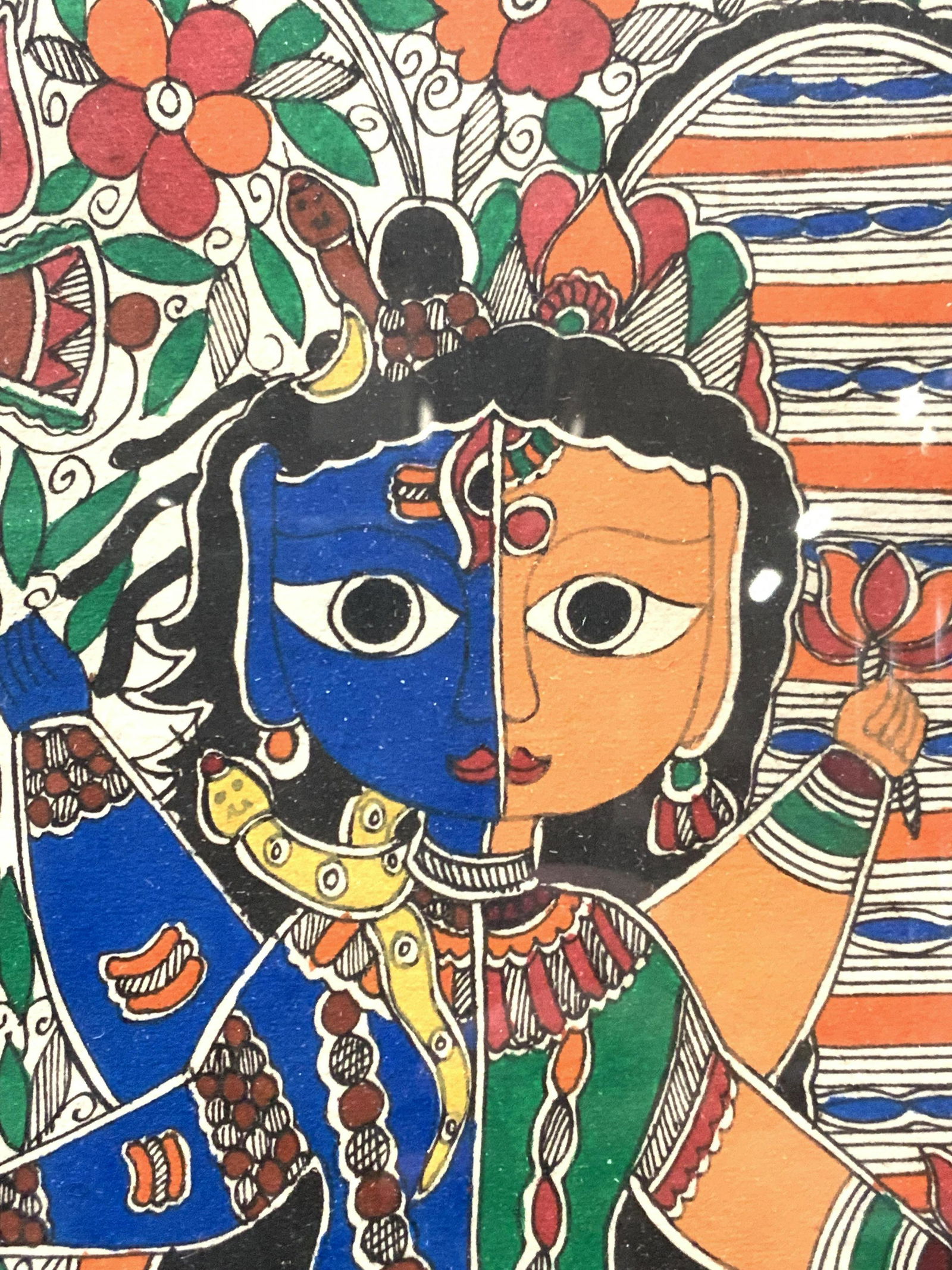 Shiva & Parvati Ardhanarishvara Drawing (1 of 7)