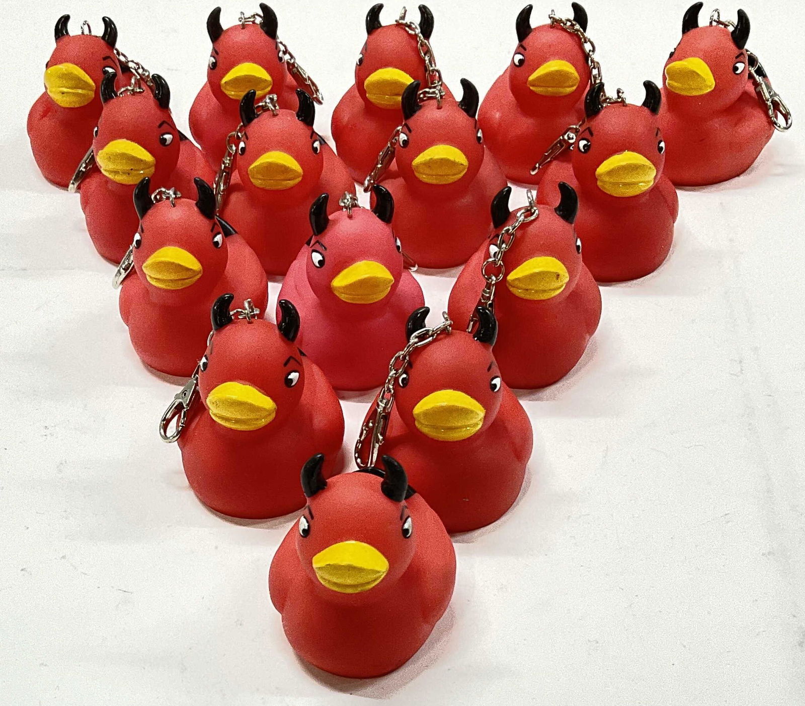 Vintage Lot 16 Devil Rubber Ducky Key Chains (1 of 7)