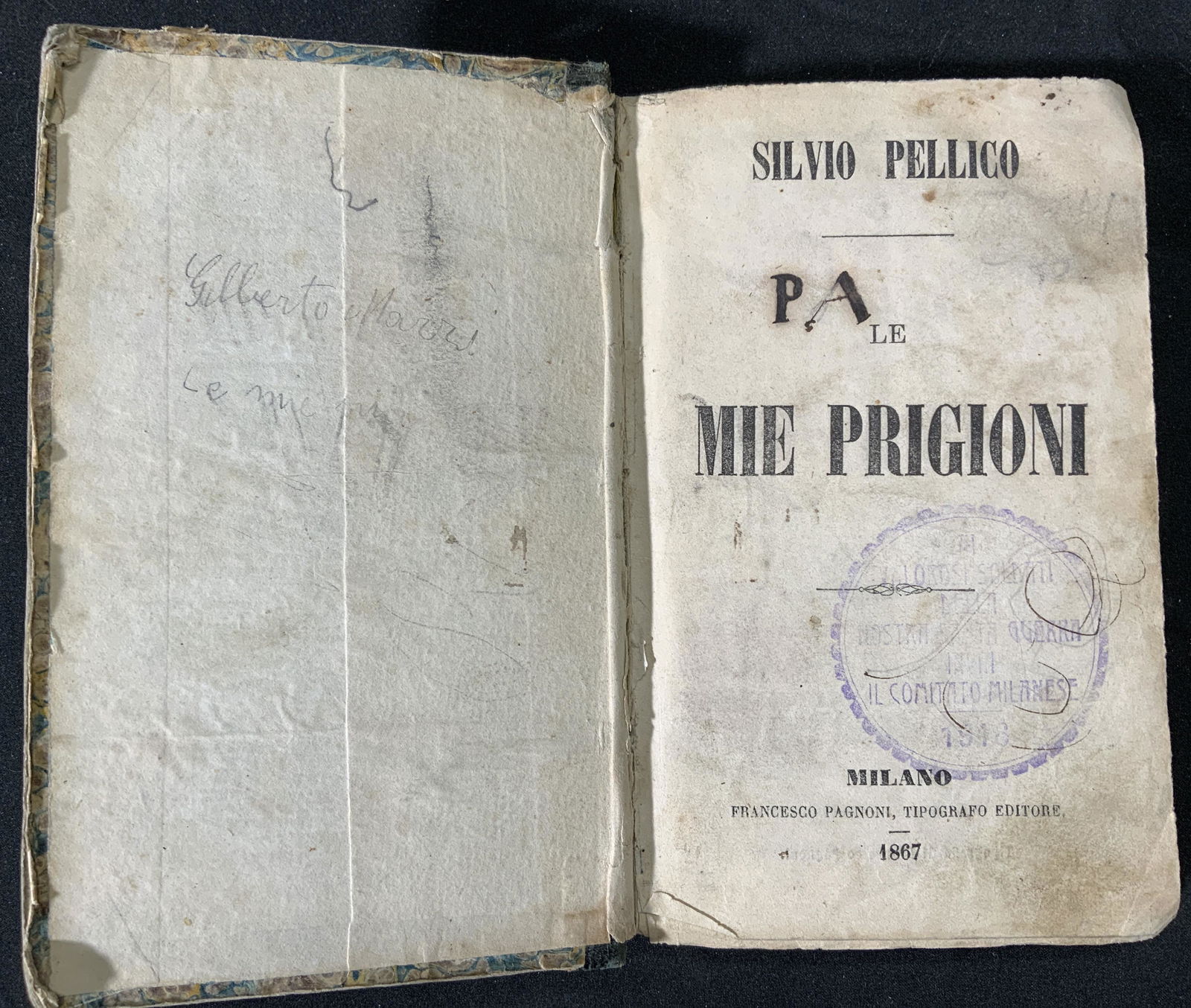 Antique My Prisons by Silvio Pellico, Italian (1 of 4)